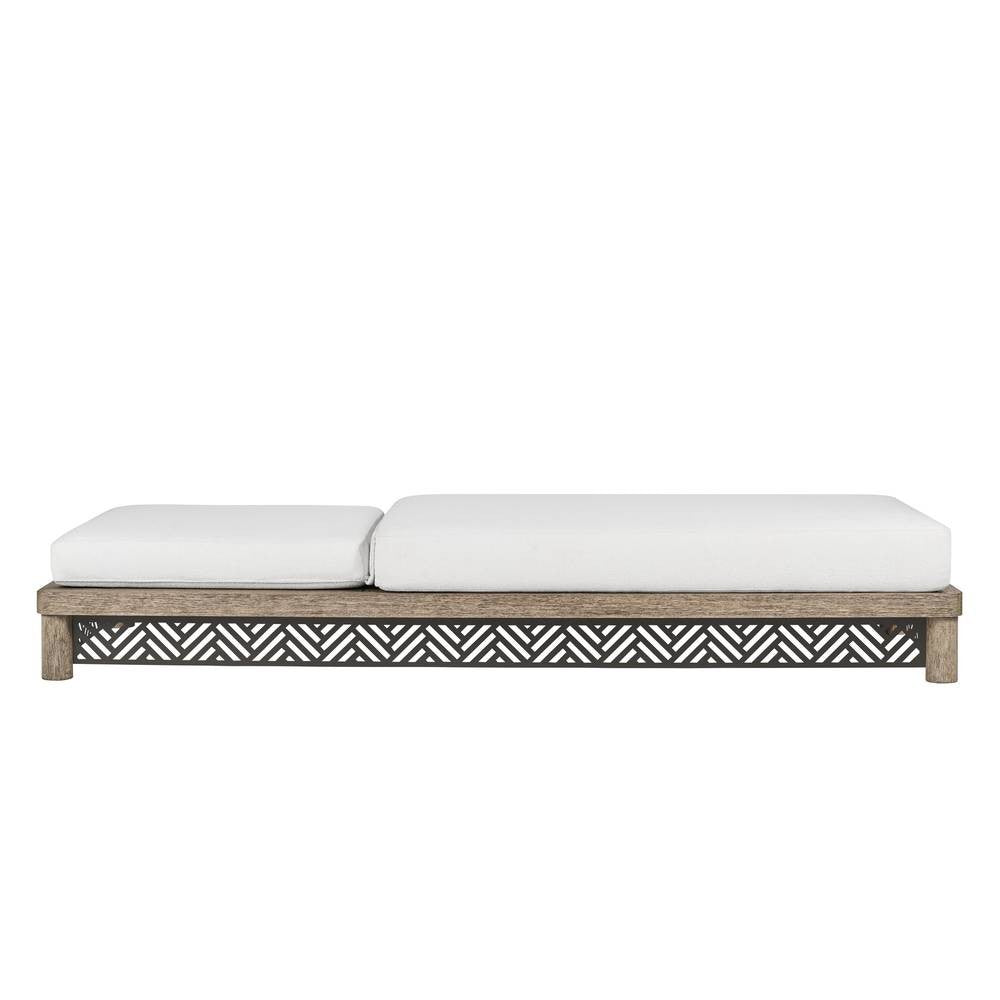 Arteriors - FTS04 - Outdoor Chaise - Emoto - Pearl/Aged Bronze