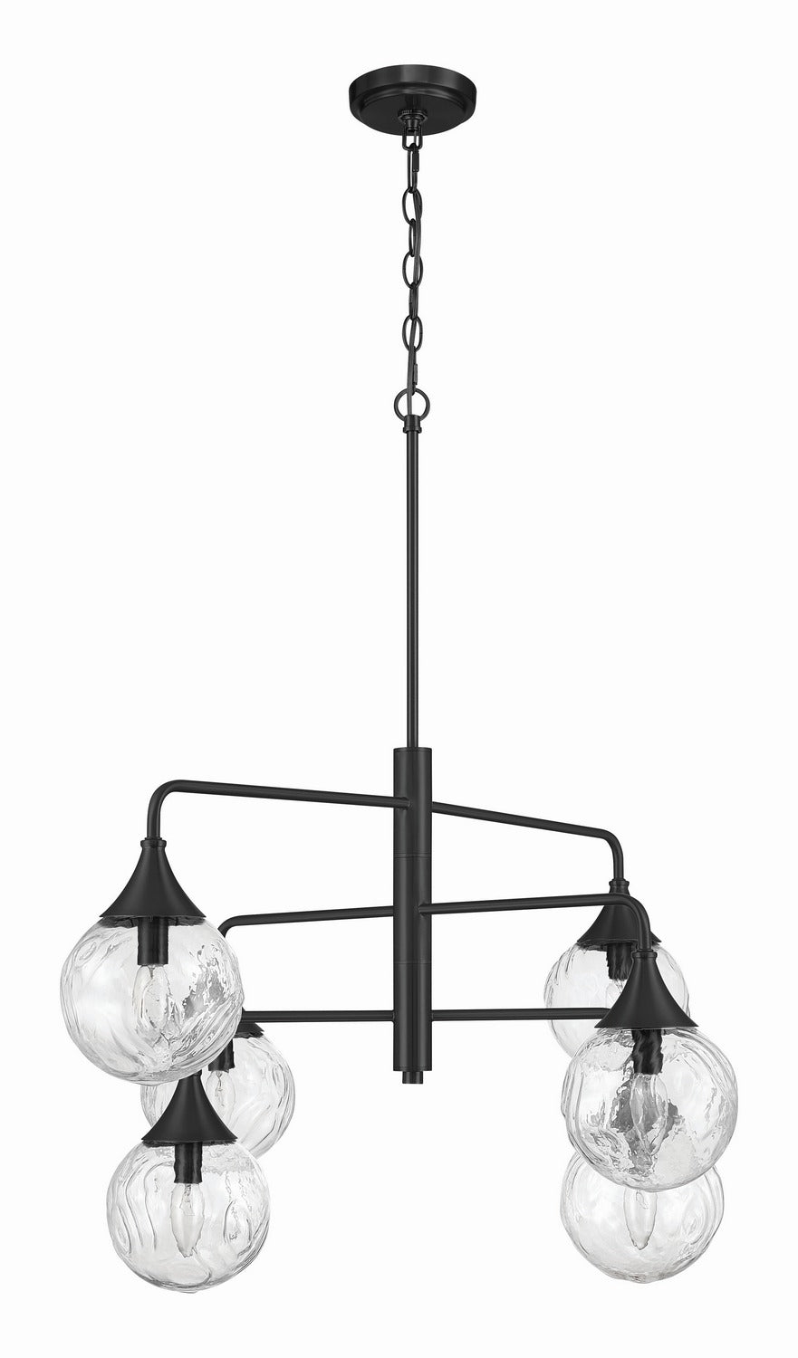 Craftmade - 61226-FB - Six Light Chandelier - Reflection - Flat Black