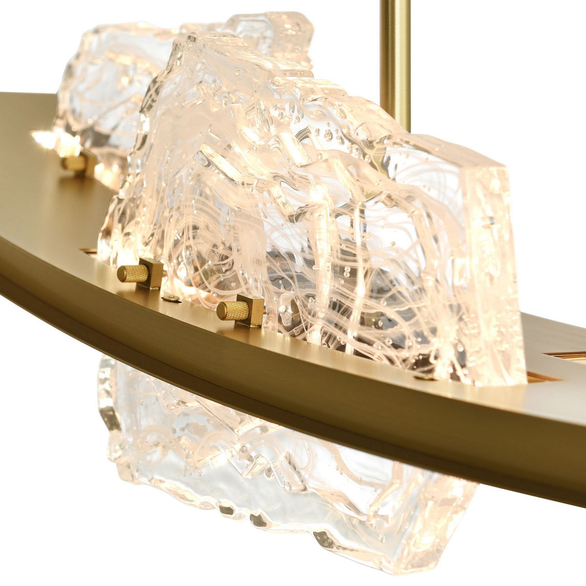 CWI Lighting - 1711P50-5-624 - LED Chandelier - Arcus - Brass