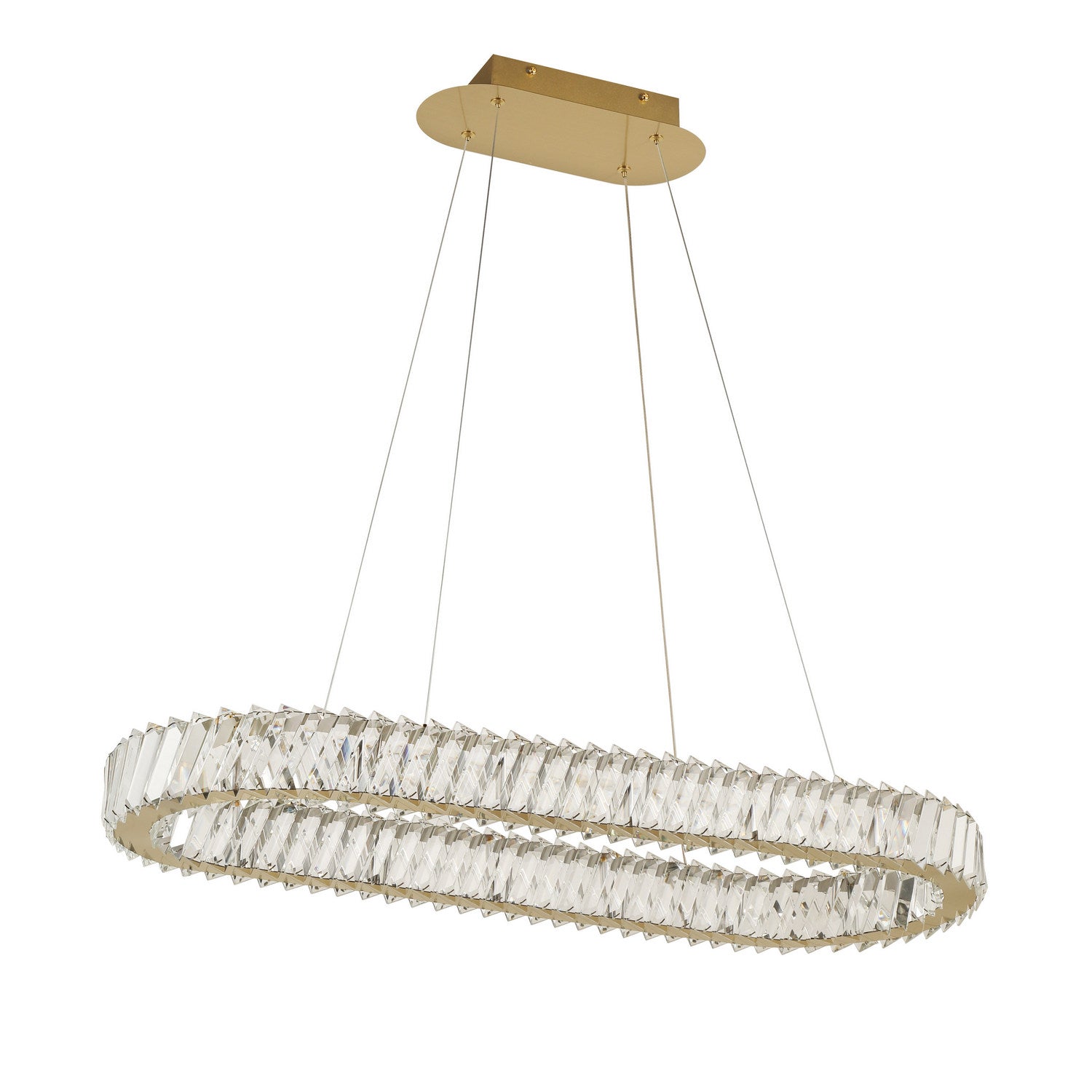 Varaluz - 578N33SG - LED Pendant - Golden Ratio - Satin Gold