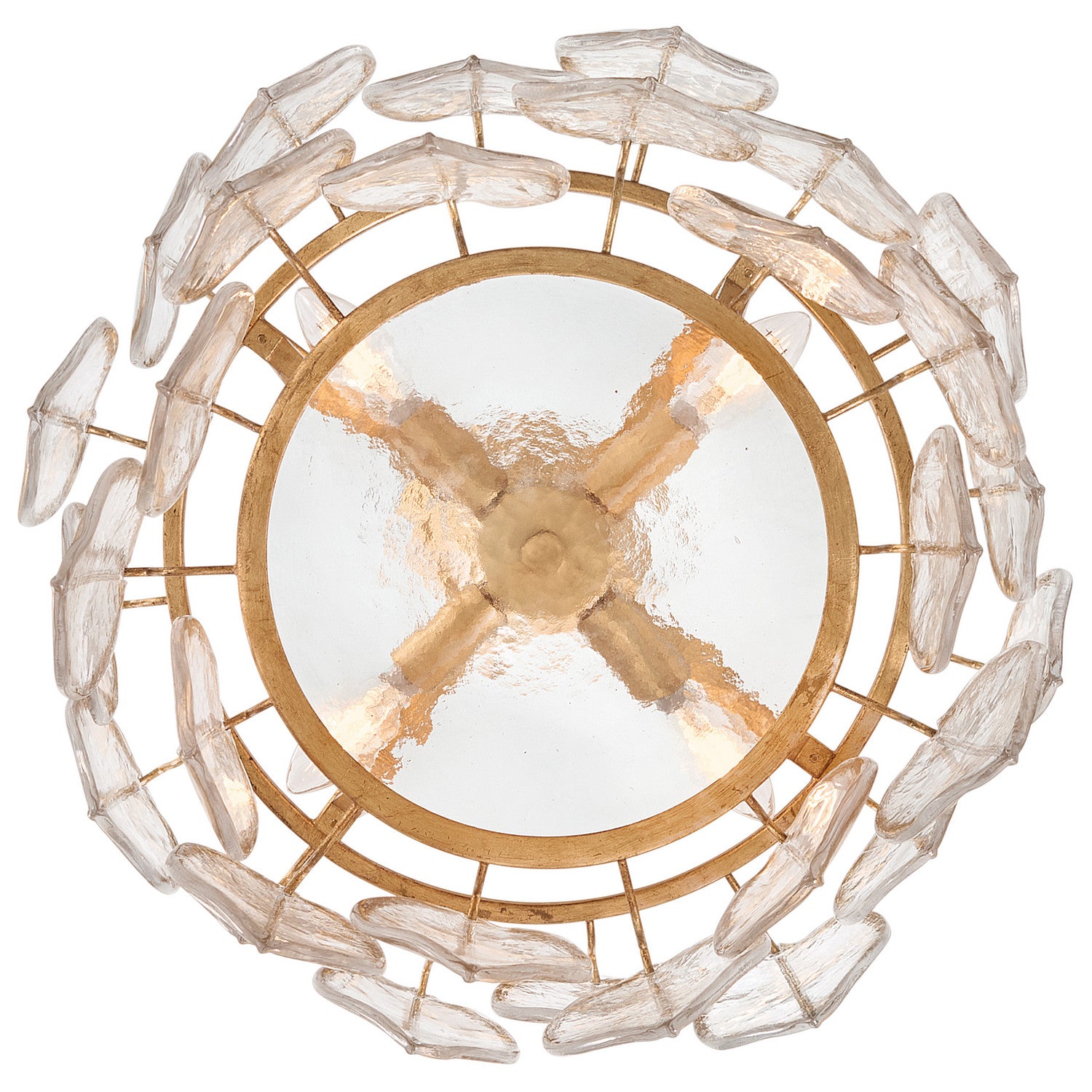 Fredrick Ramond - FR32603DA - LED Convertible Semi Flush - Amira - Distressed Brass