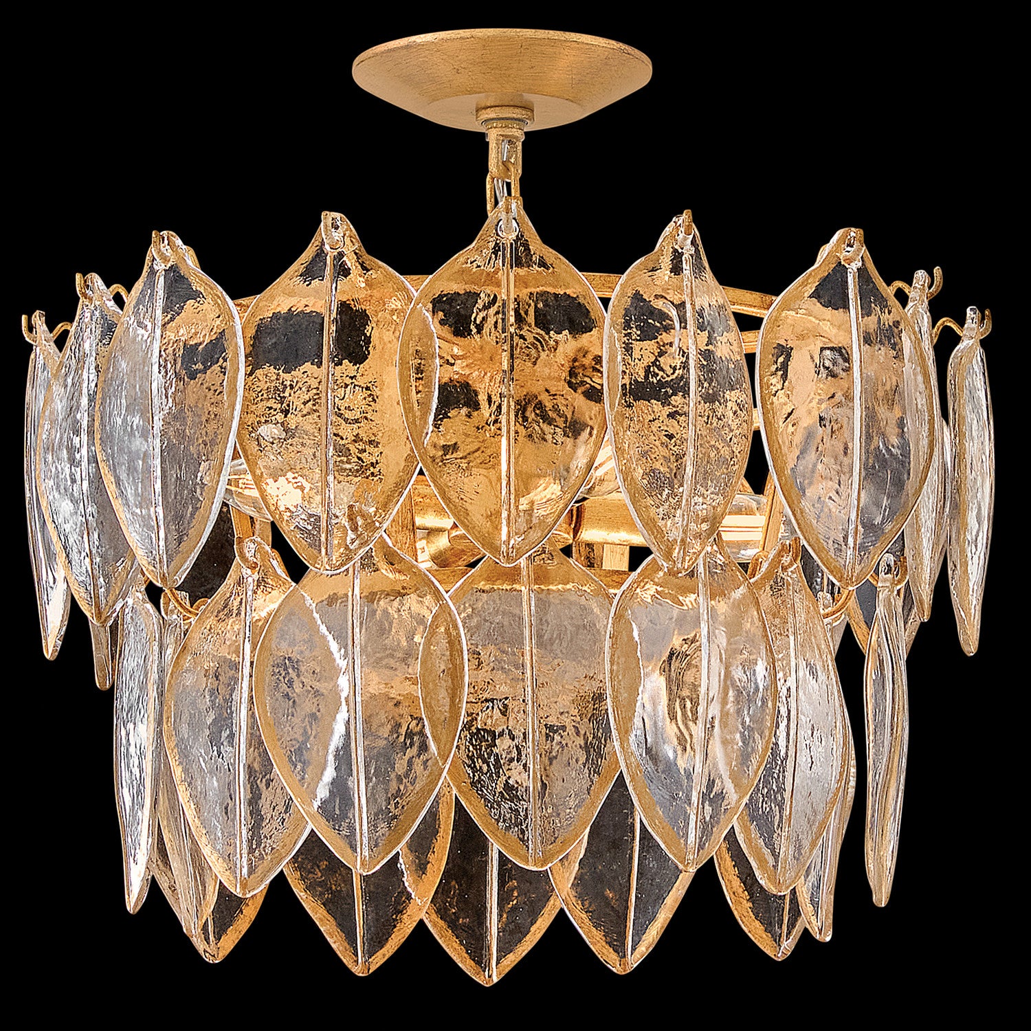 Fredrick Ramond - FR32603DA - LED Convertible Semi Flush - Amira - Distressed Brass