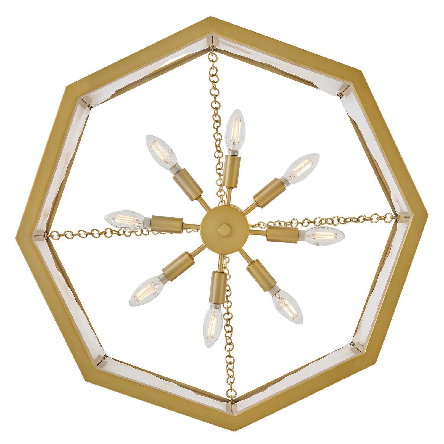 Fredrick Ramond - FR41534LCB - LED Chandelier - Veleta - Lacquered Brass