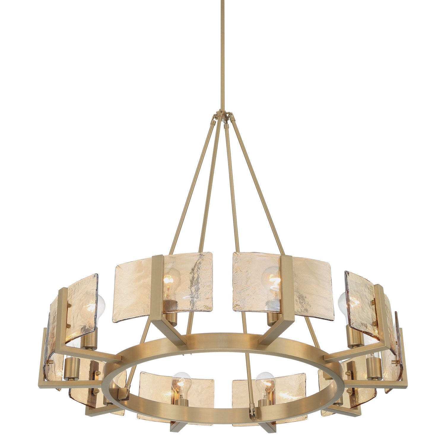 Golden - 3164-10 BCB-AWG - Ten Light Chandelier - Aenon - Brushed Champagne Brass