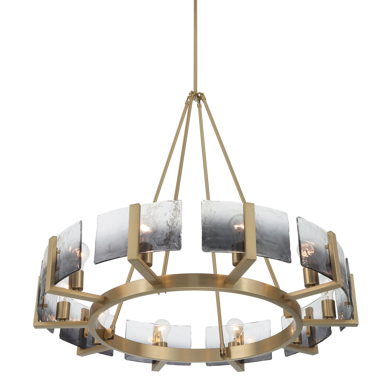 Golden - 3164-10 BCB-SWG - Ten Light Chandelier - Aenon - Brushed Champagne Brass