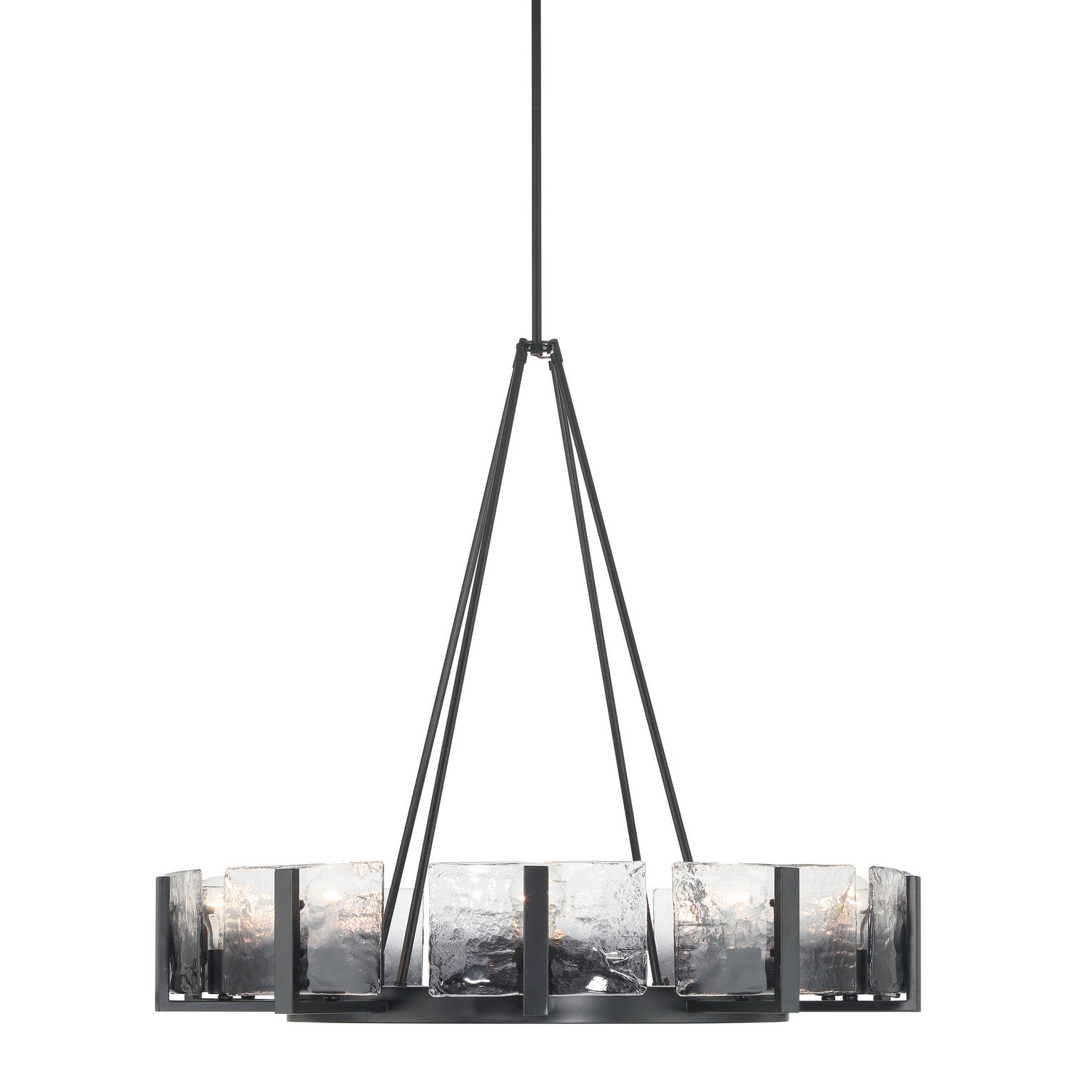 Golden - 3164-10 BLK-SWG - Ten Light Chandelier - Aenon - Matte Black