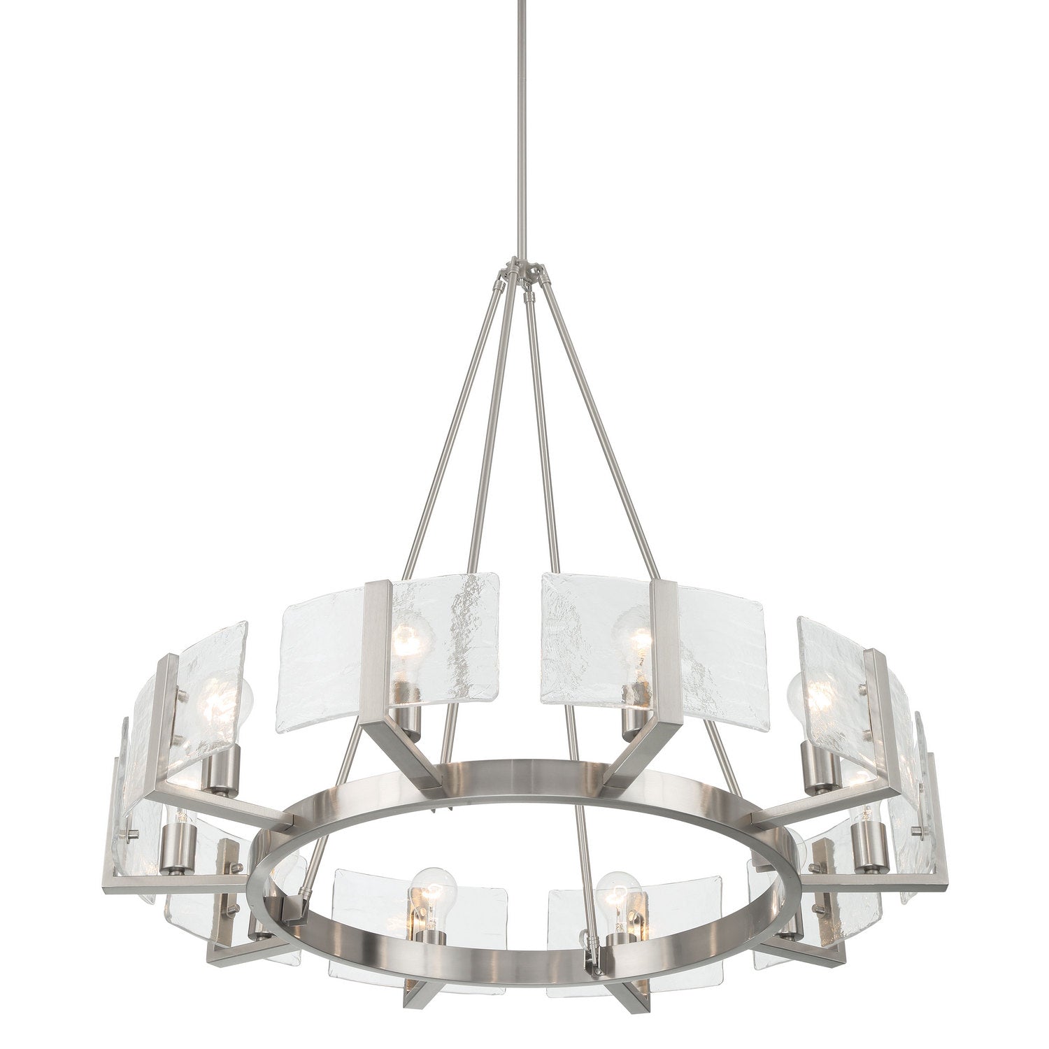 Golden - 3164-10 PW-HWG - Ten Light Chandelier - Aenon - Pewter