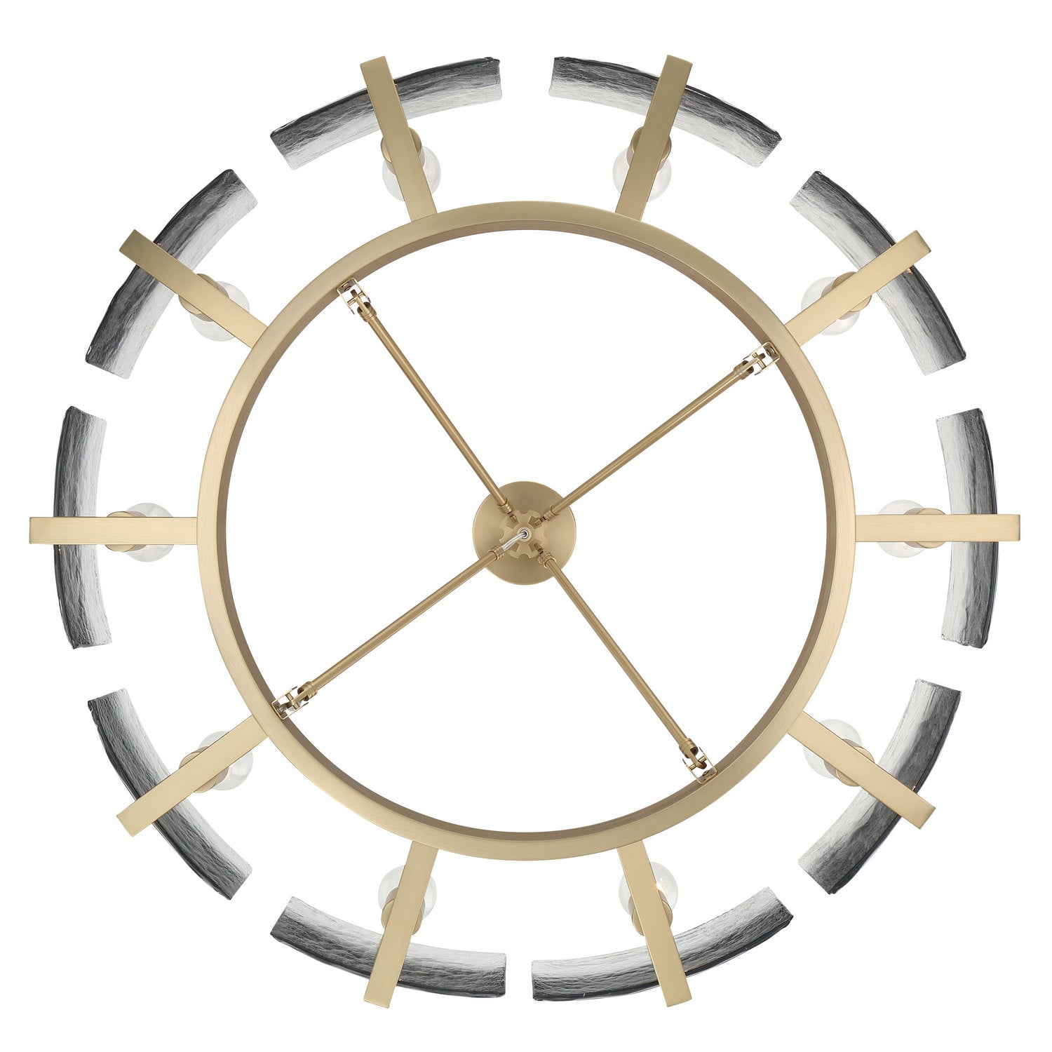 Golden - 3164-10SF BCB-SWG - Ten Light Semi-Flush Mount - Aenon - Brushed Champagne Brass