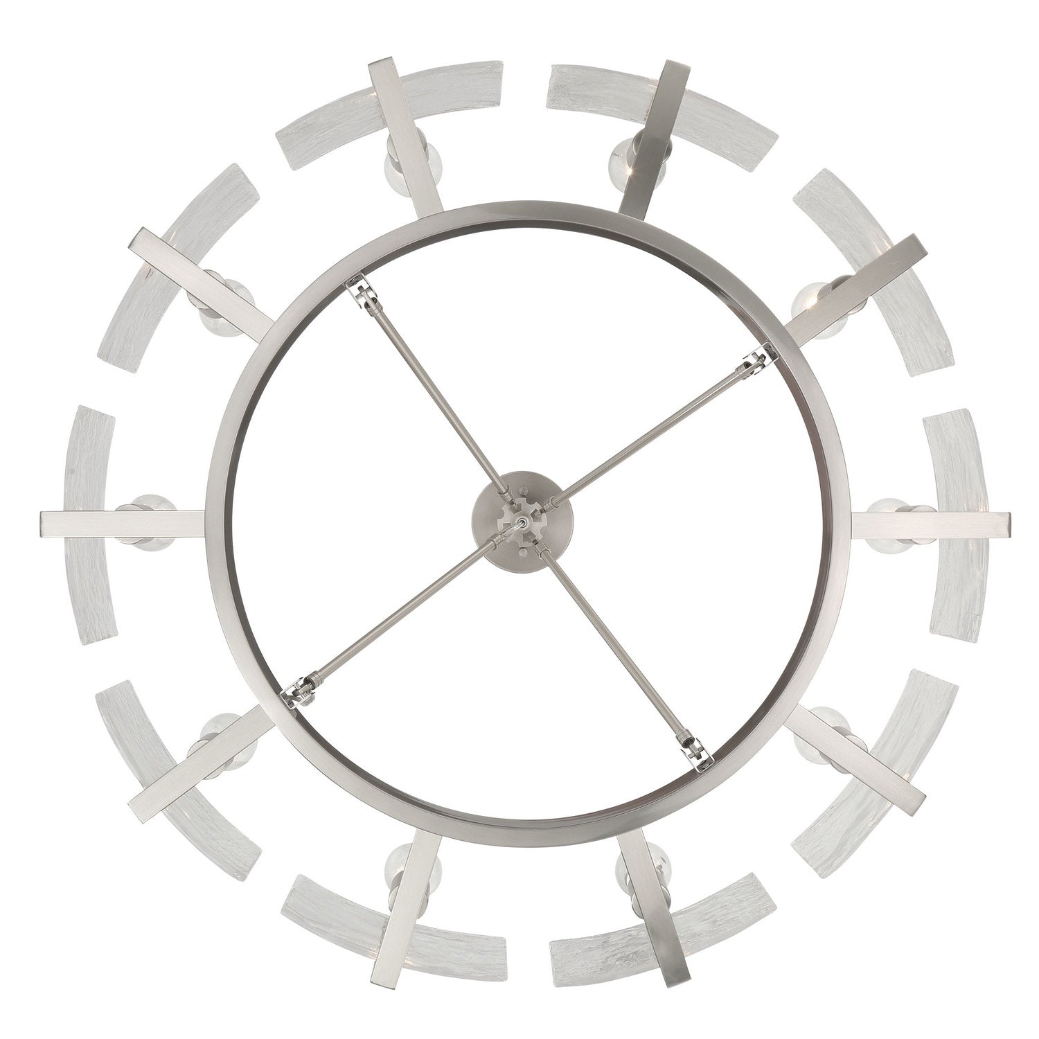 Golden - 3164-10SF PW-HWG - Ten Light Semi-Flush Mount - Aenon - Pewter