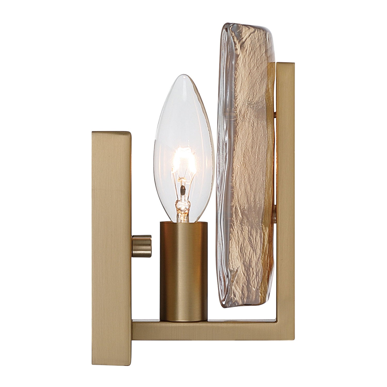 Golden - 3164-1W BCB-AWG - One Light Wall Sconce - Aenon - Brushed Champagne Brass