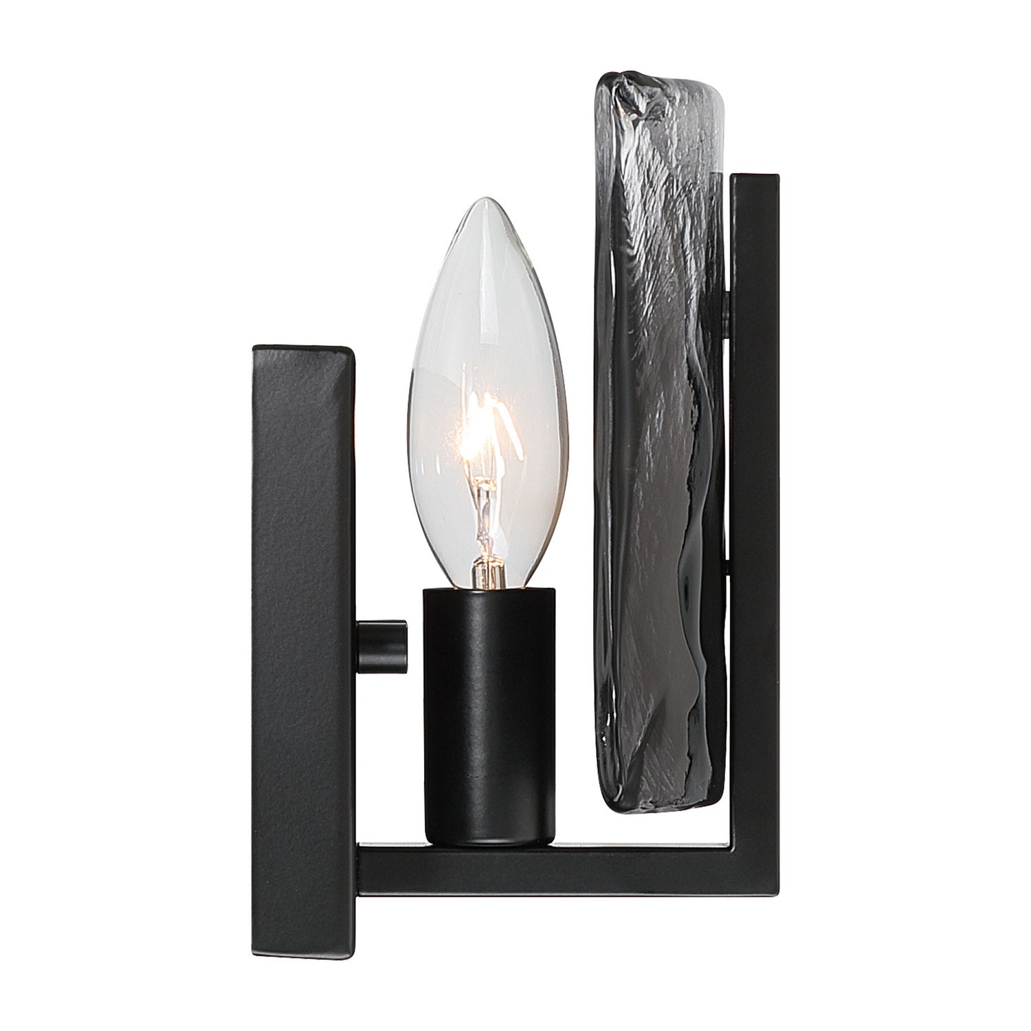 Golden - 3164-1W BLK-SWG - One Light Wall Sconce - Aenon - Matte Black