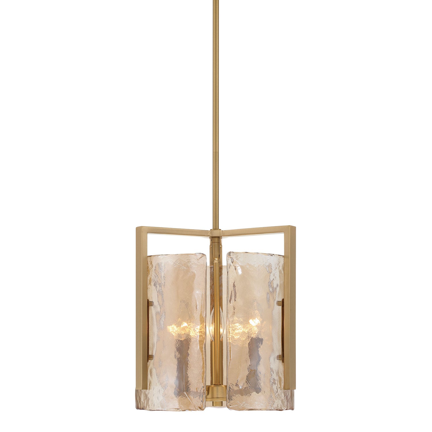 Golden - 3164-3P BCB-AWG - Three Light Pendant - Aenon - Brushed Champagne Brass