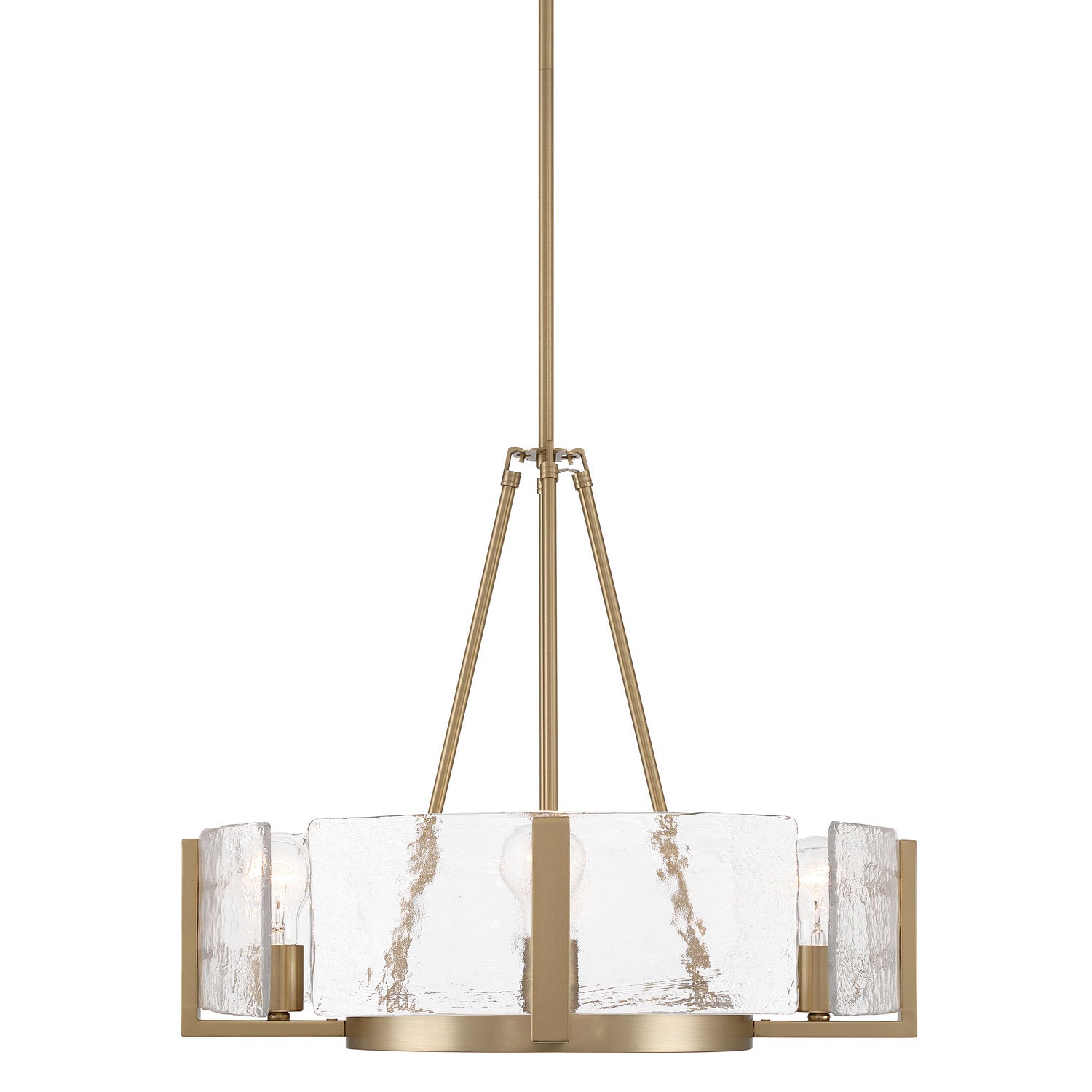 Golden - 3164-4 BCB-HWG - Four Light Chandelier - Aenon - Brushed Champagne Brass