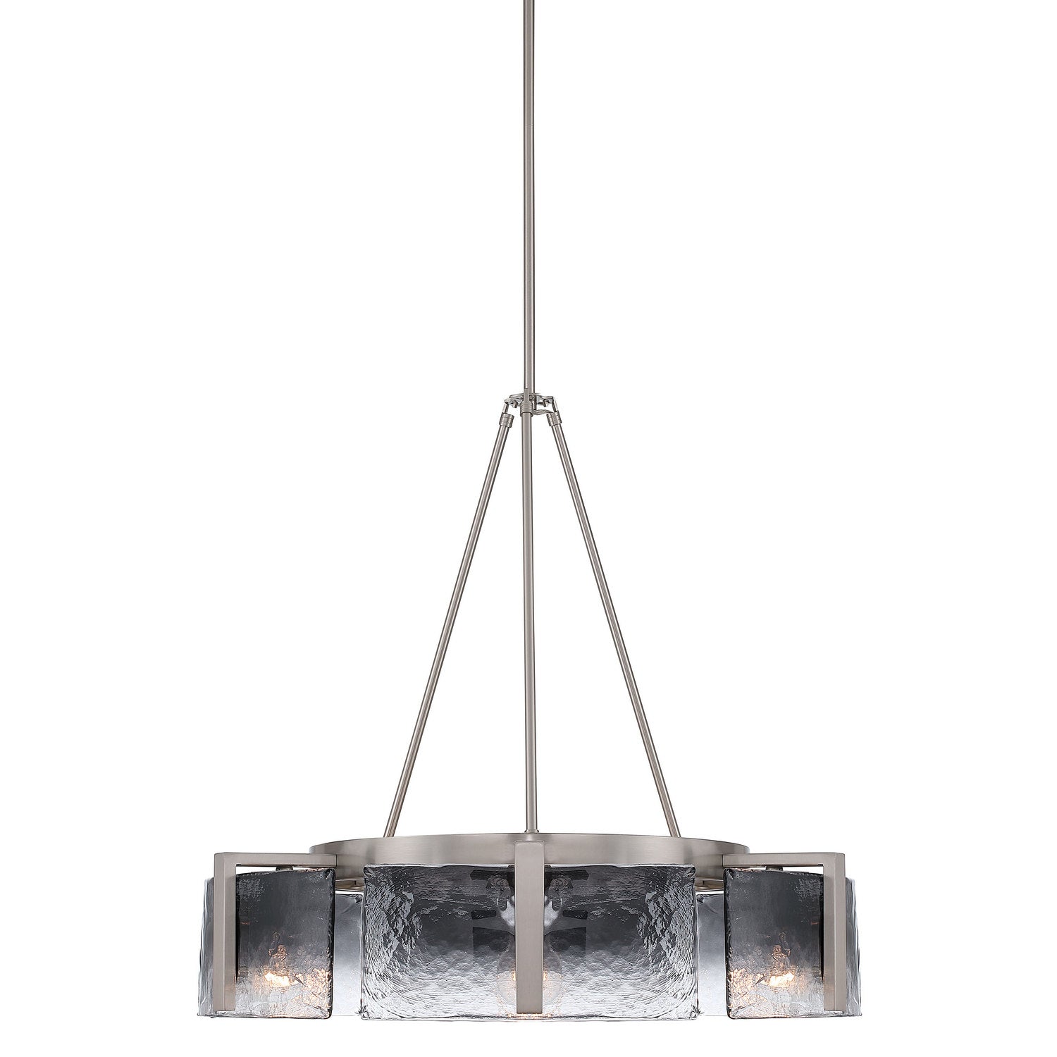 Golden - 3164-6 PW-SWG - Six Light Chandelier - Aenon - Pewter