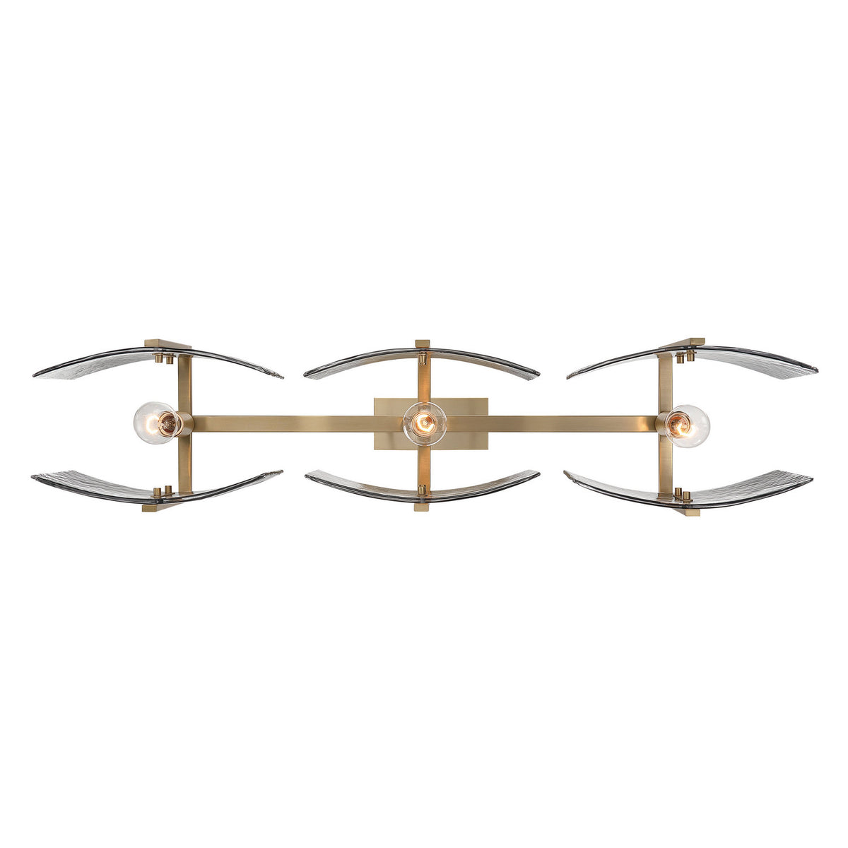 Golden - 3164-LP BCB-SWG - Three Light Island Pendant - Aenon - Brushed Champagne Brass