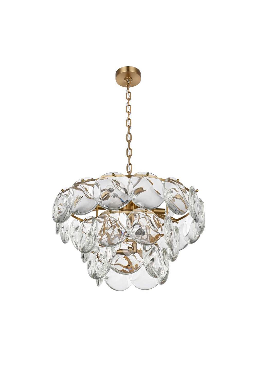 Elegant Lighting - 1010D24SG-01CR - 12 Light Chandelier - Charlotte - Satin Gold
