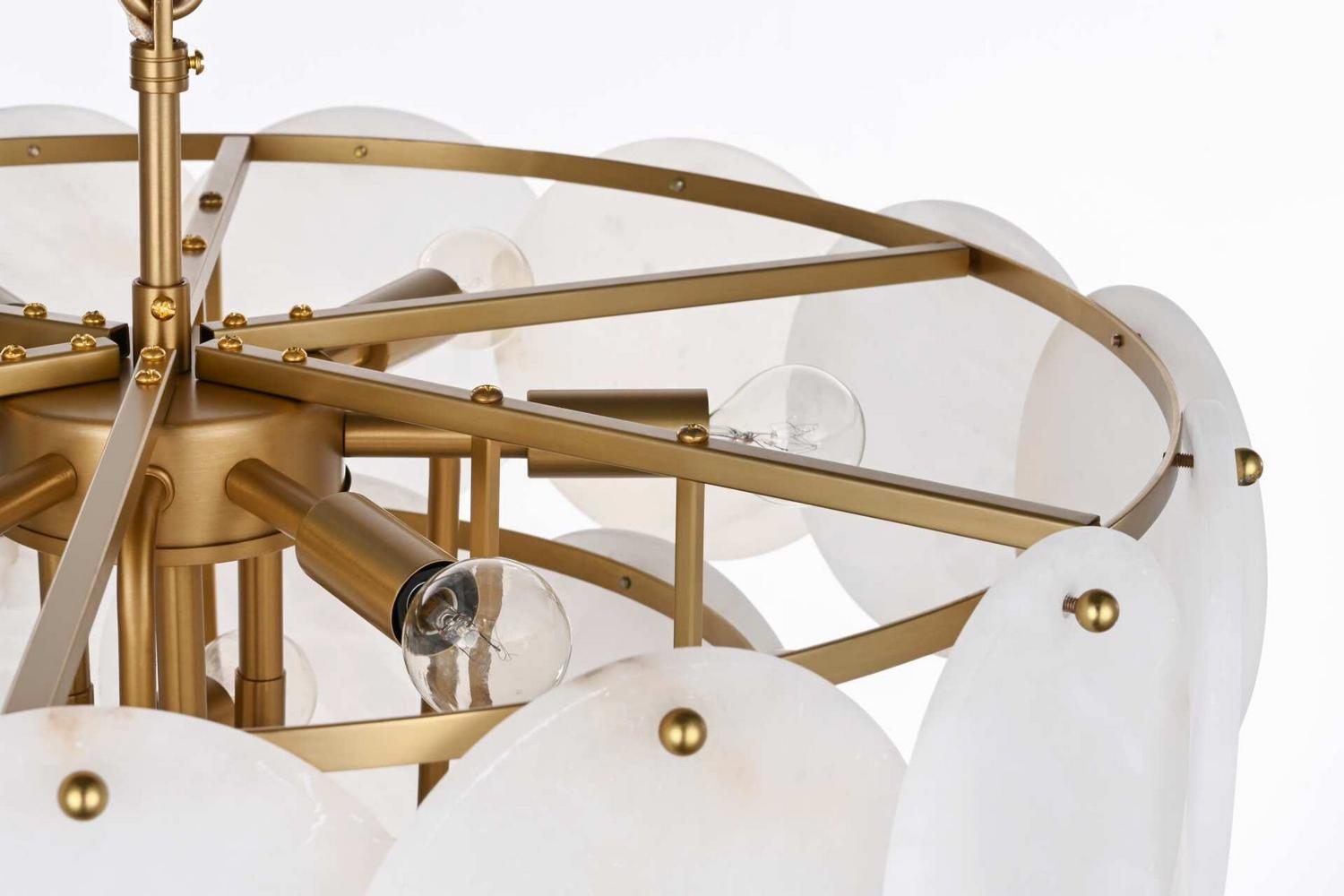Elegant Lighting - 1010D24SG-11ST - 12 Light Chandelier - Charlotte - Satin Gold
