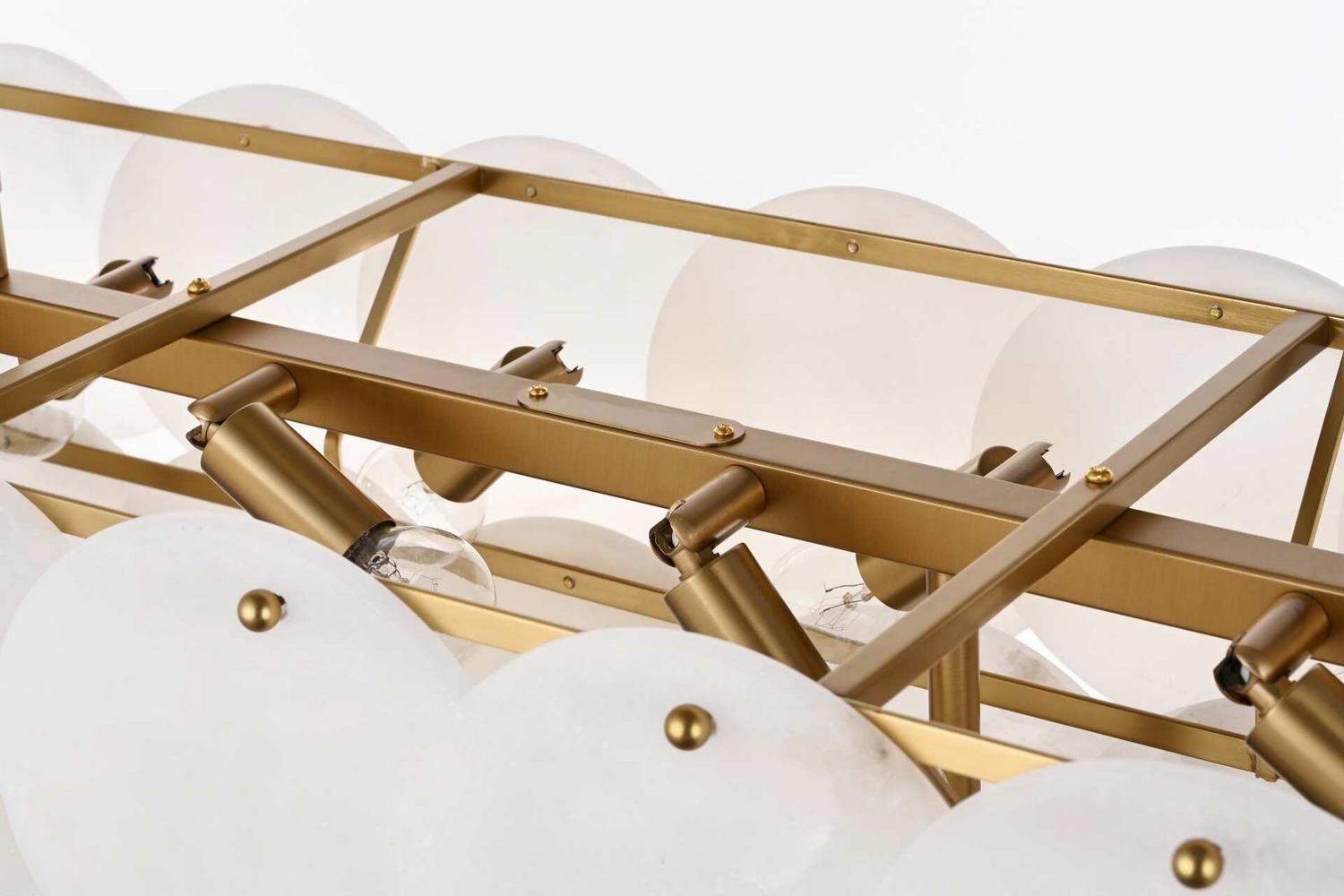 Elegant Lighting - 1010D42SG-11ST - 17 Light Chandelier - Charlotte - Satin Gold