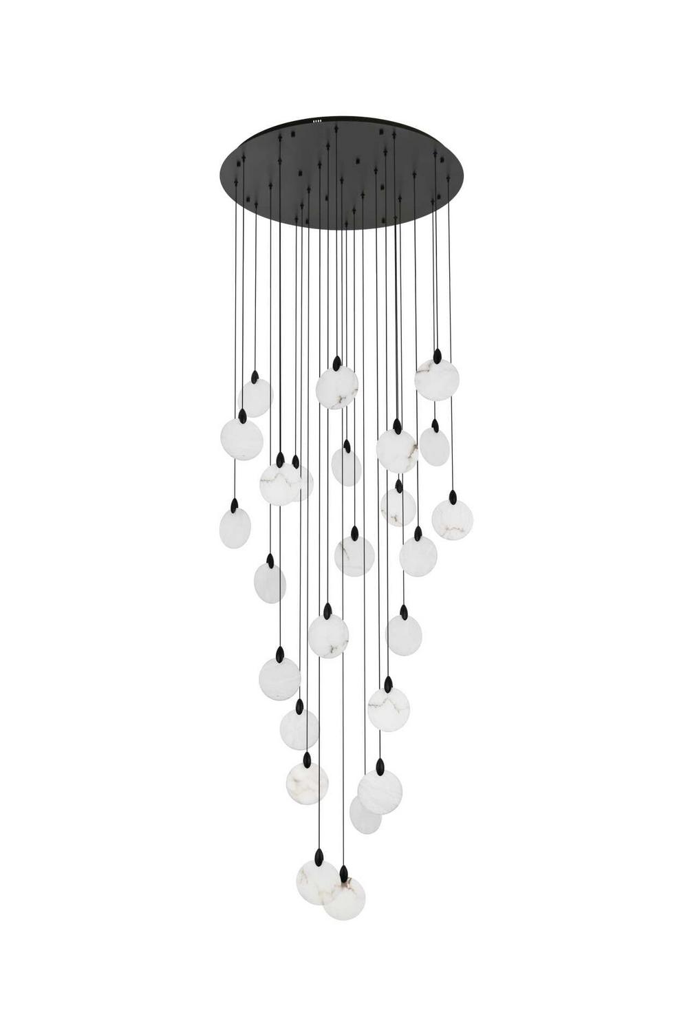 Elegant Lighting - 1012G36BK-11ST - LED Chandelier - Avery - Black
