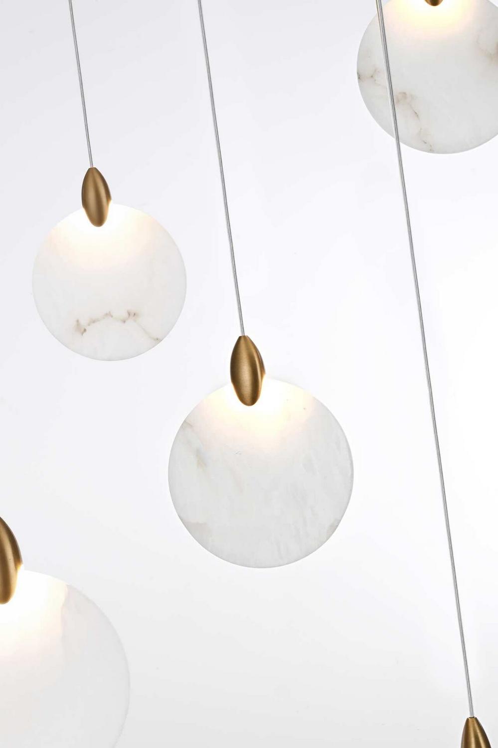 Elegant Lighting - 1012G36SG-11ST - LED Chandelier - Avery - Satin Gold