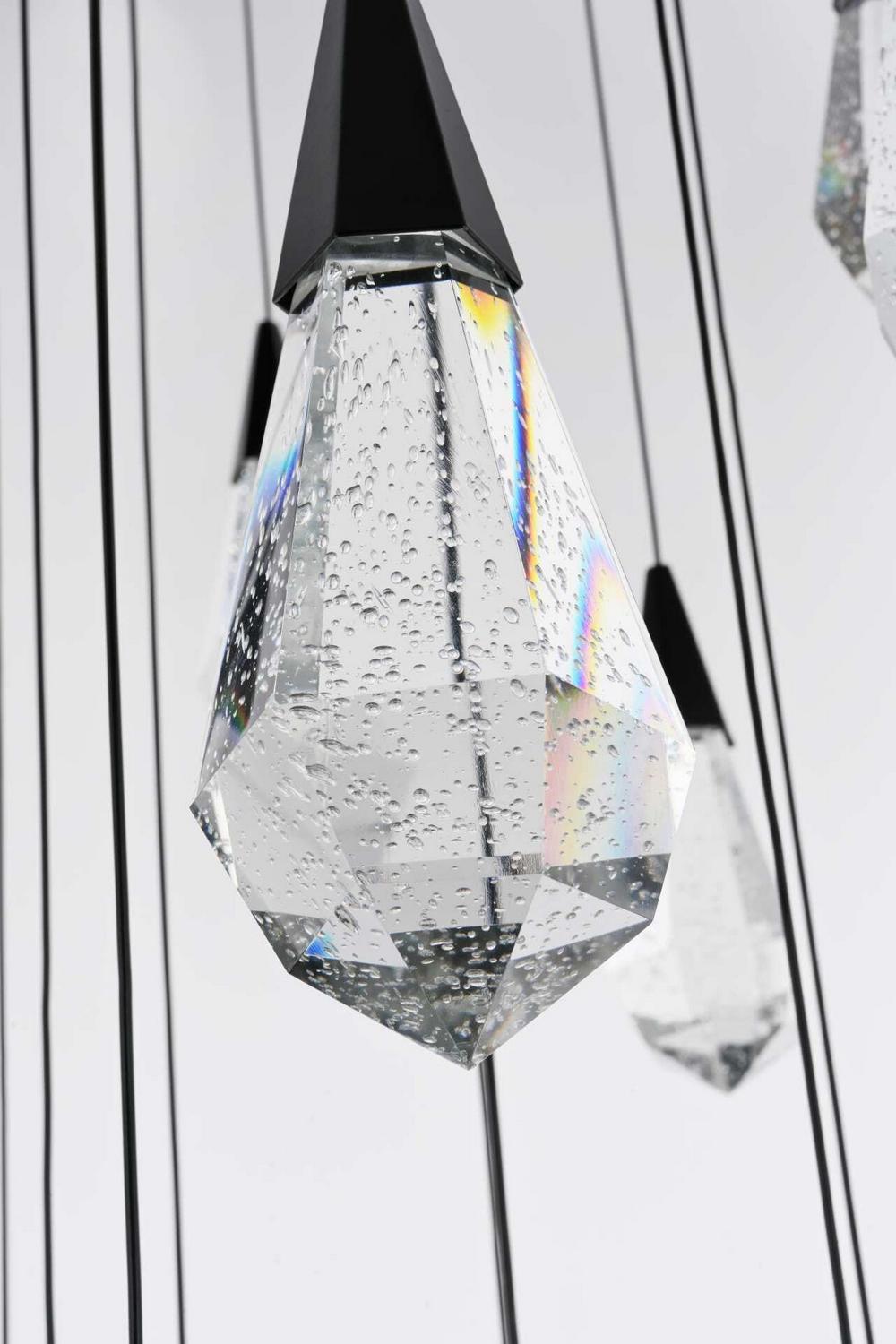 Elegant Lighting - 1013G36BK-02CR - LED Chandelier - Amora - Black
