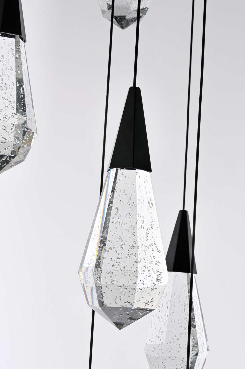 Elegant Lighting - 1013G36BK-02CR - LED Chandelier - Amora - Black