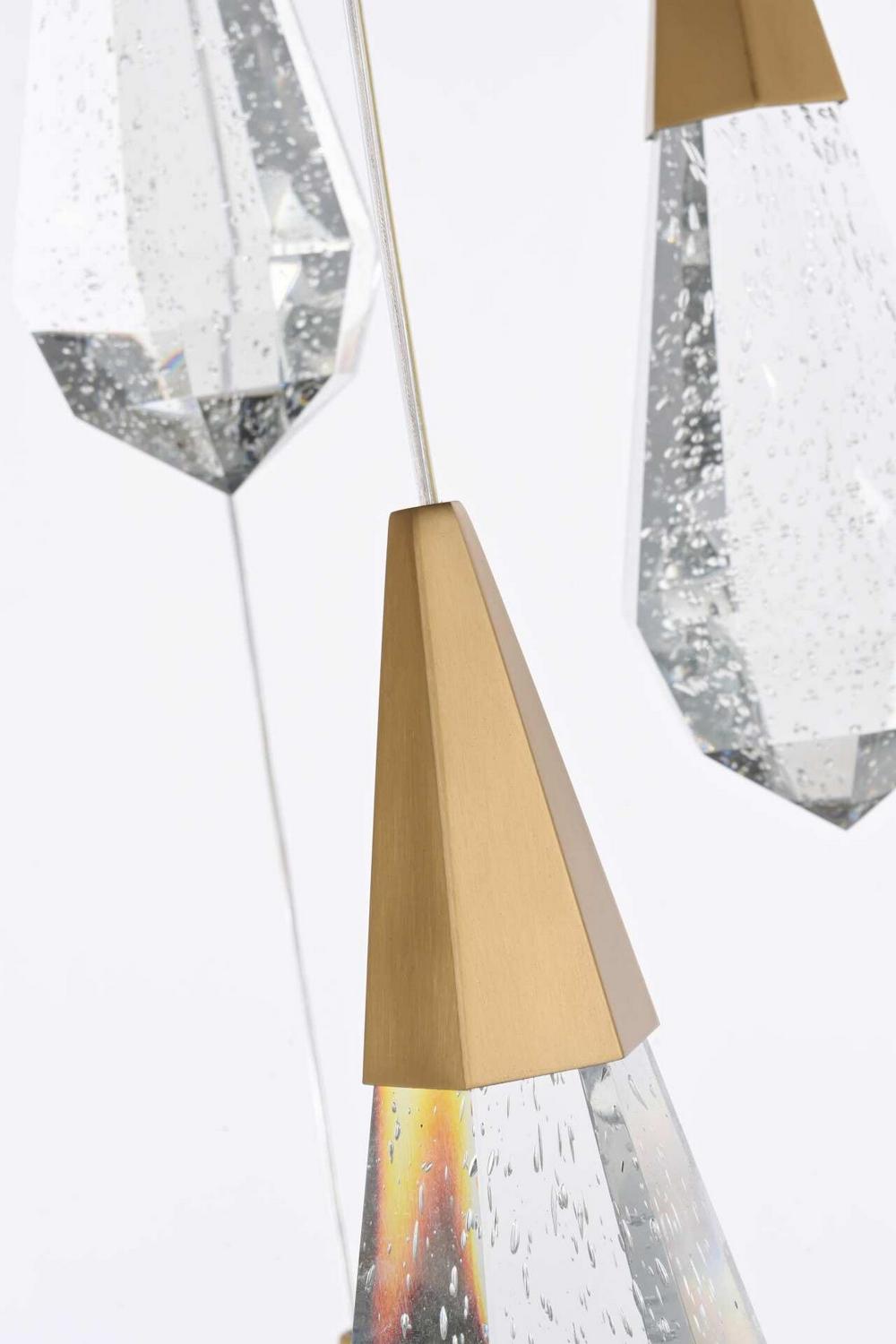 Elegant Lighting - 1013G36SG-02CR - LED Chandelier - Amora - Satin Gold
