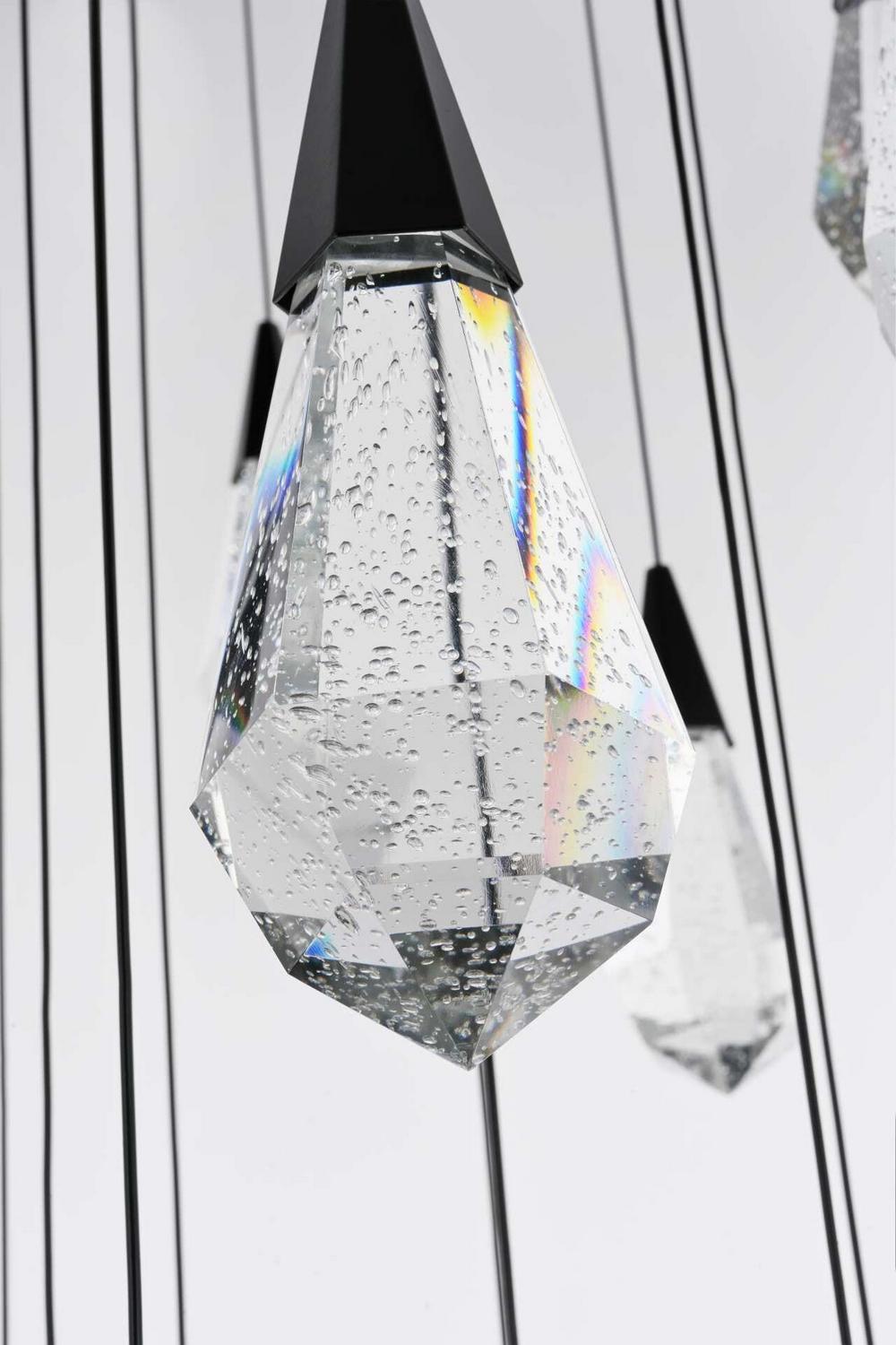 Elegant Lighting - 1013G42BK-02CR - LED Chandelier - Amora - Black