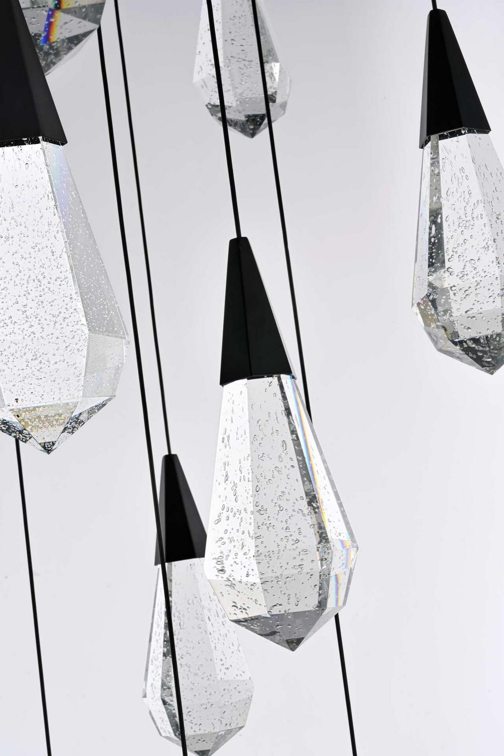 Elegant Lighting - 1013G42BK-02CR - LED Chandelier - Amora - Black