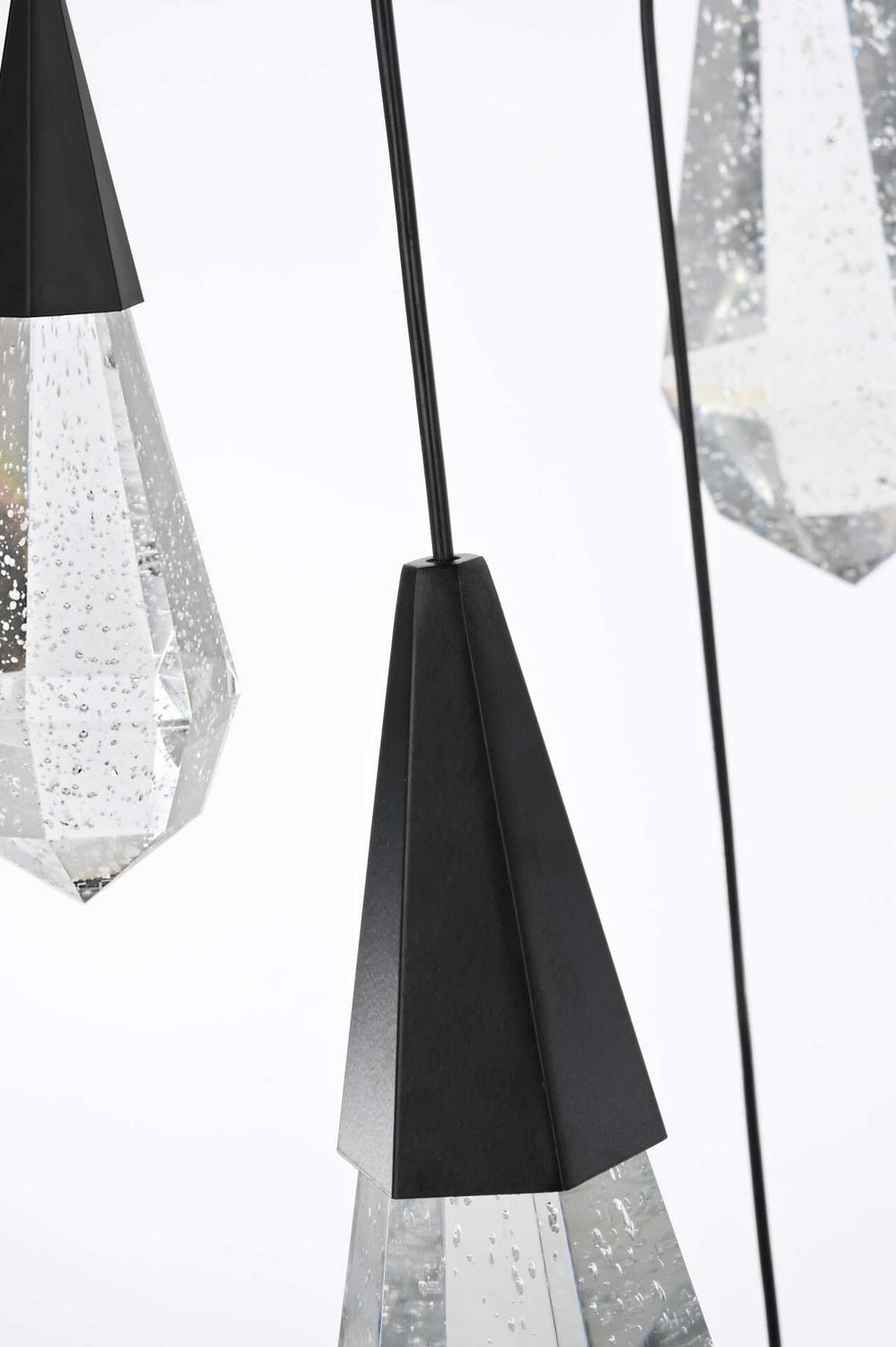 Elegant Lighting - 1013G42BK-02CR - LED Chandelier - Amora - Black