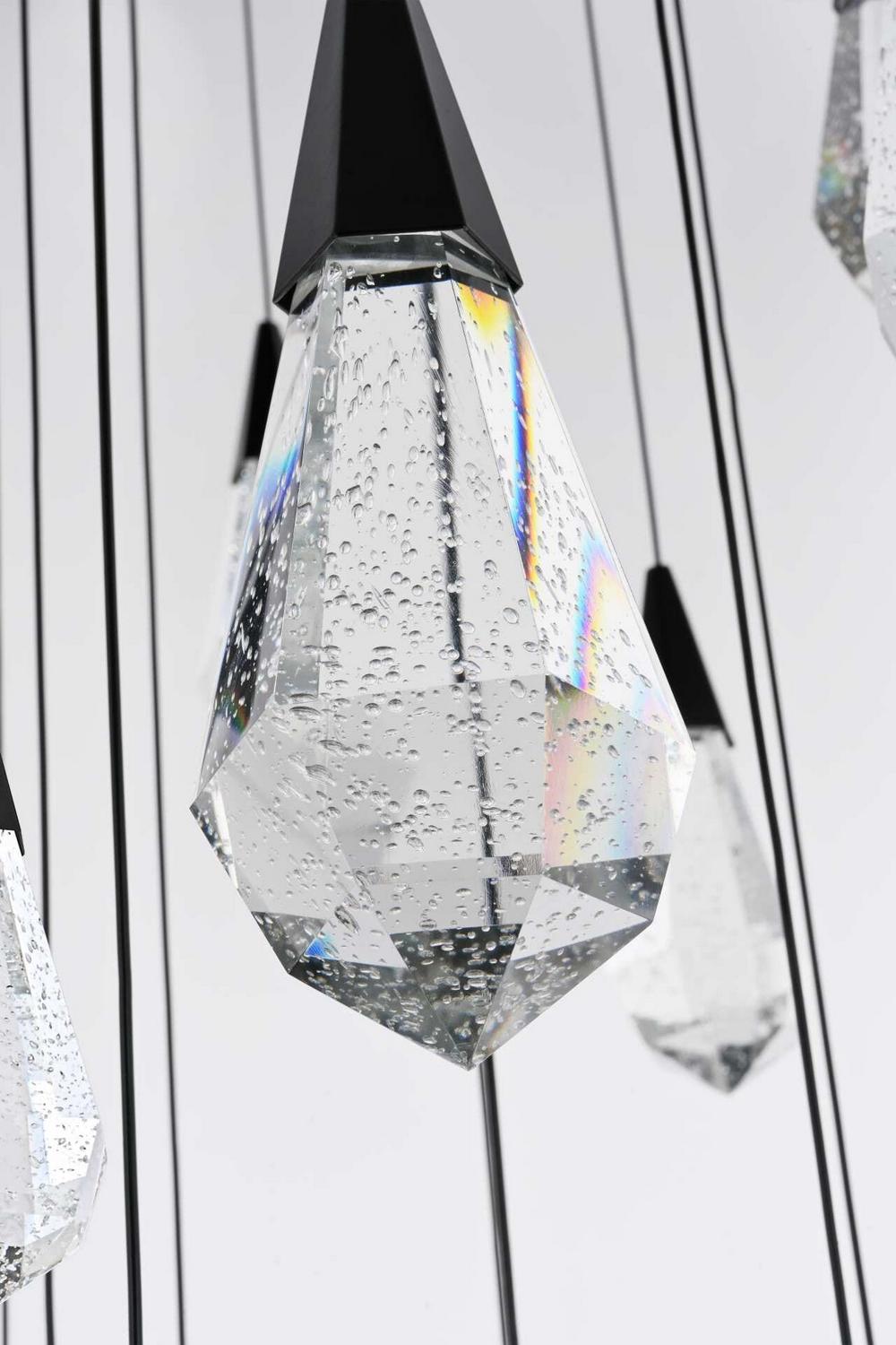 Elegant Lighting - 1013G48BK-02CR - LED Chandelier - Amora - Black