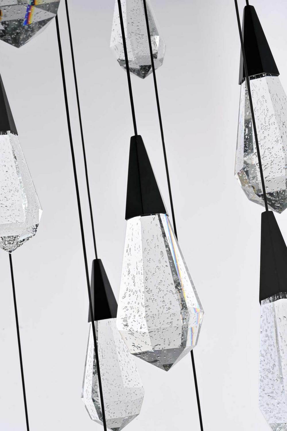 Elegant Lighting - 1013G48BK-02CR - LED Chandelier - Amora - Black