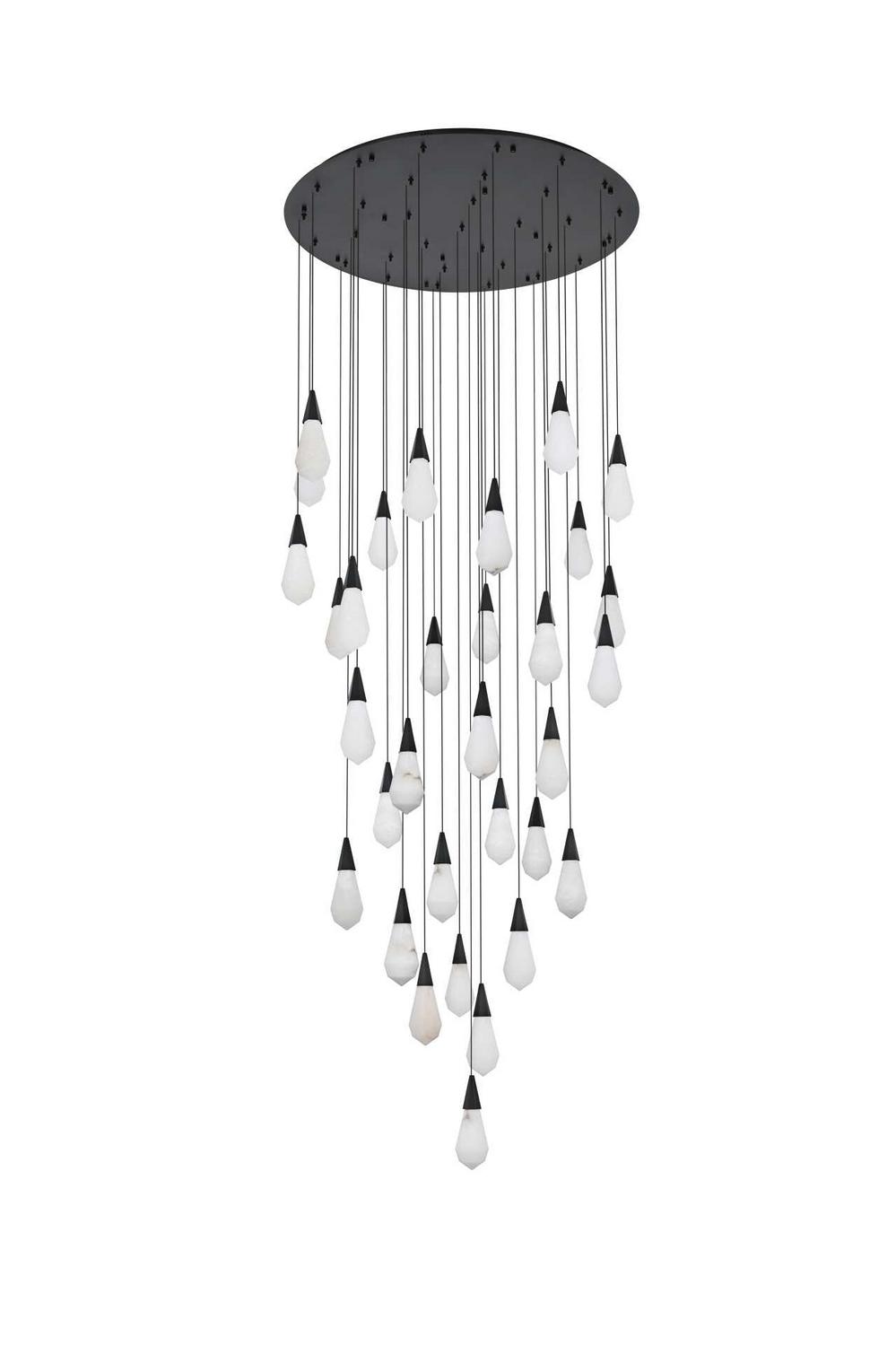 Elegant Lighting - 1013G42BK-22ST - LED Chandelier - Amora - Black