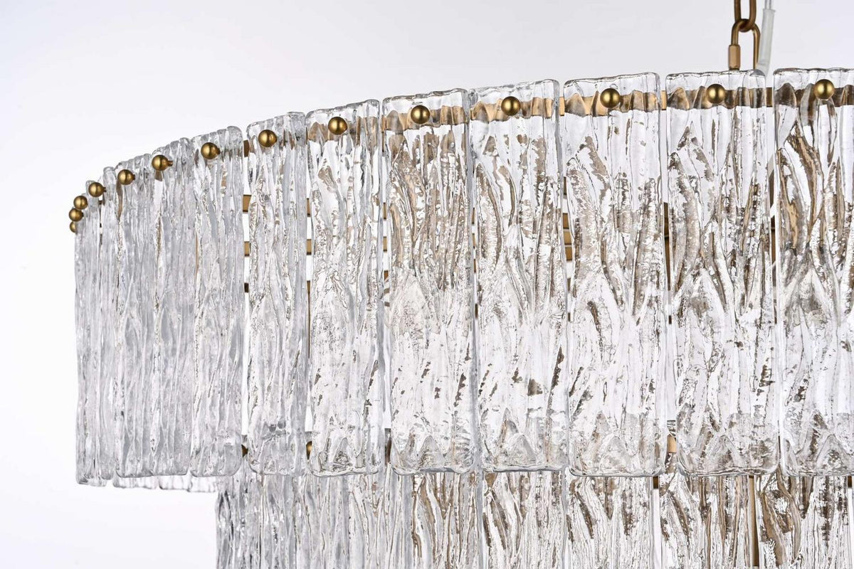 Elegant Lighting - 1015D40SG-03GL - 34 Light Chandelier - Georgina - Satin Gold