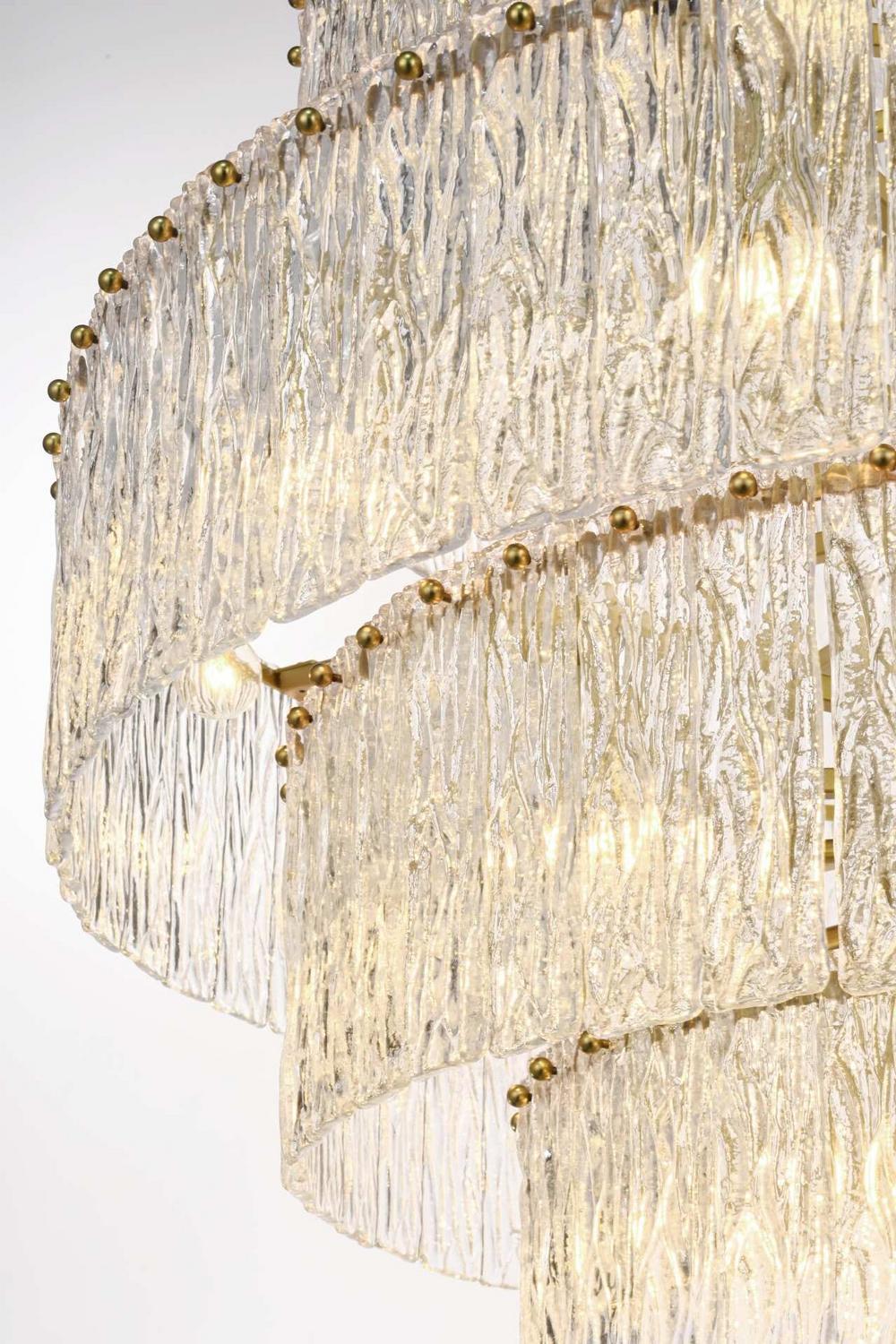 Elegant Lighting - 1015G40SG-03GL - 59 Light Chandelier - Georgina - Satin Gold