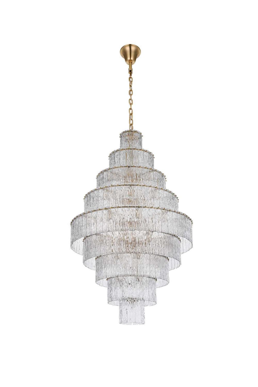 Elegant Lighting - 1015G40SG-03GL - 59 Light Chandelier - Georgina - Satin Gold