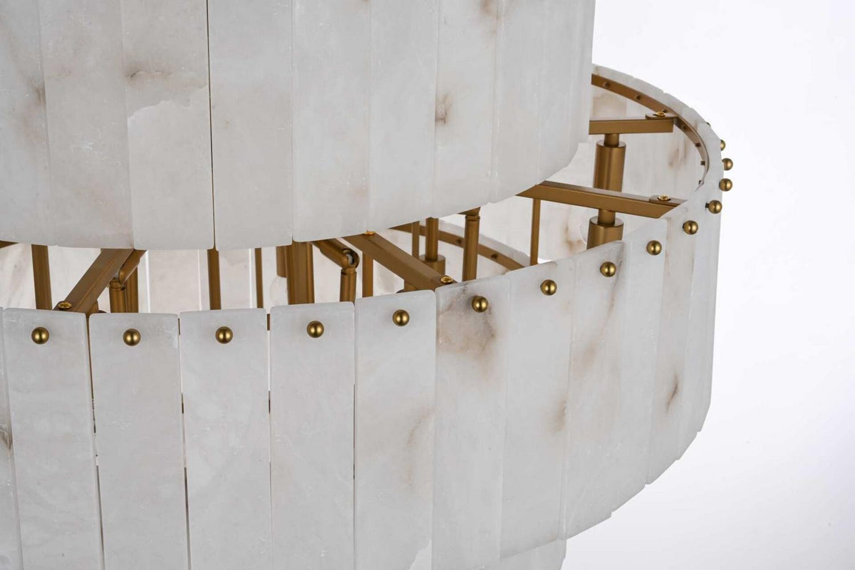 Elegant Lighting - 1015G32SG-33ST - 37 Light Chandelier - Georgina - Satin Gold
