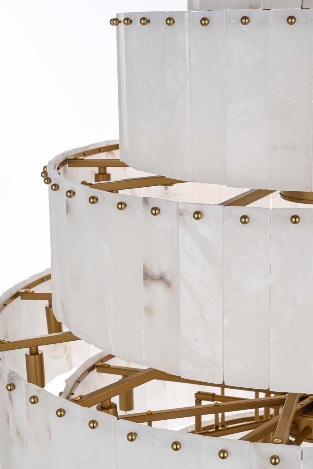 Elegant Lighting - 1015G40SG-33ST - 59 Light Chandelier - Georgina - Satin Gold