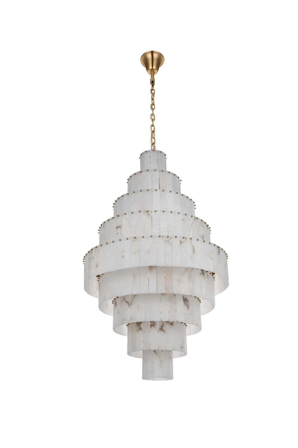 Elegant Lighting - 1015G40SG-33ST - 59 Light Chandelier - Georgina - Satin Gold