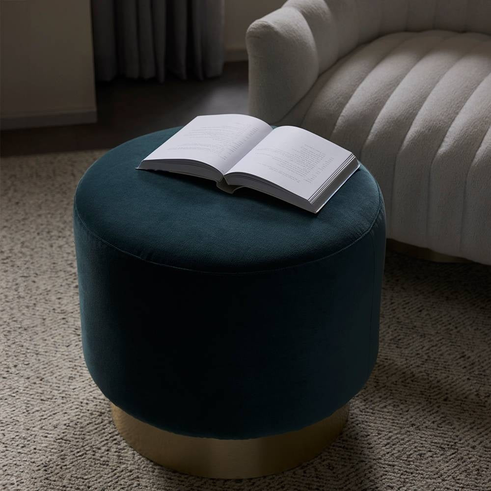 Arteriors - FOU04 - Ottoman - Avalon - Aegean/Champagne