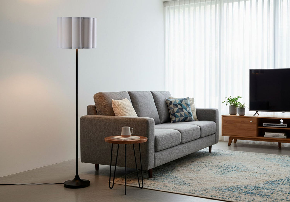 Adesso Home - 2618-01 - Floor Lamp - Elodie - Black