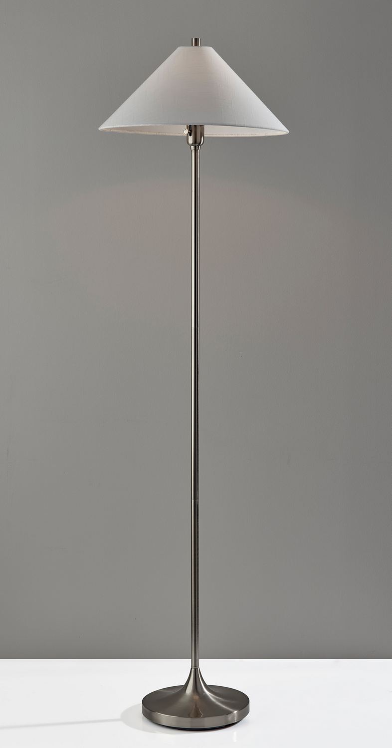 Adesso Home - 2620-22 - Floor Lamp - Esme - Brushed Steel