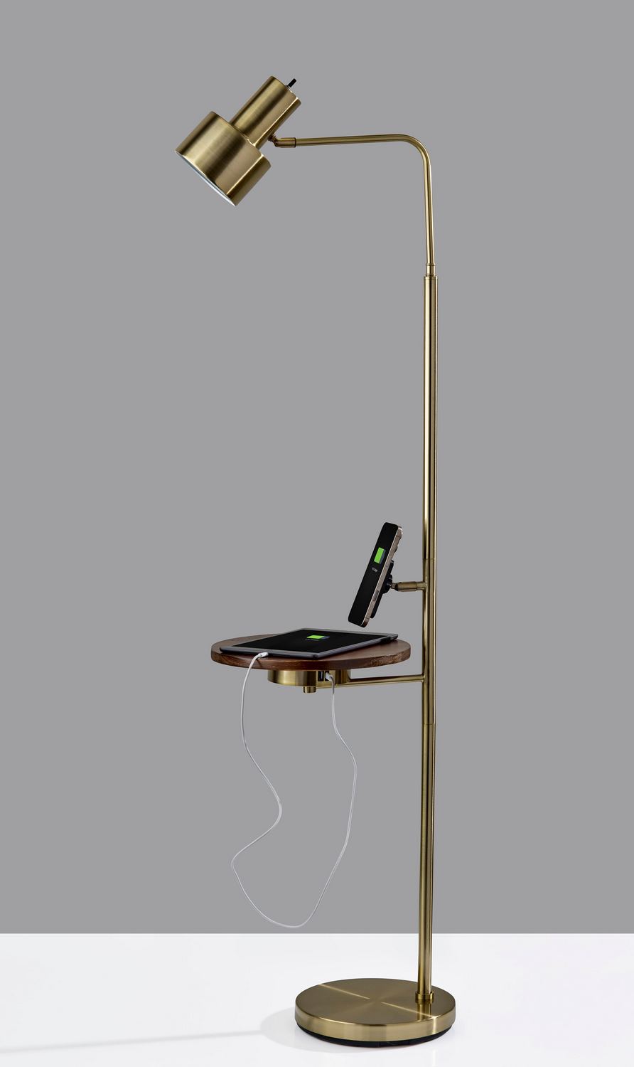 Adesso Home - 2622-21 - Floor Lamp - Rowe - Antique Brass