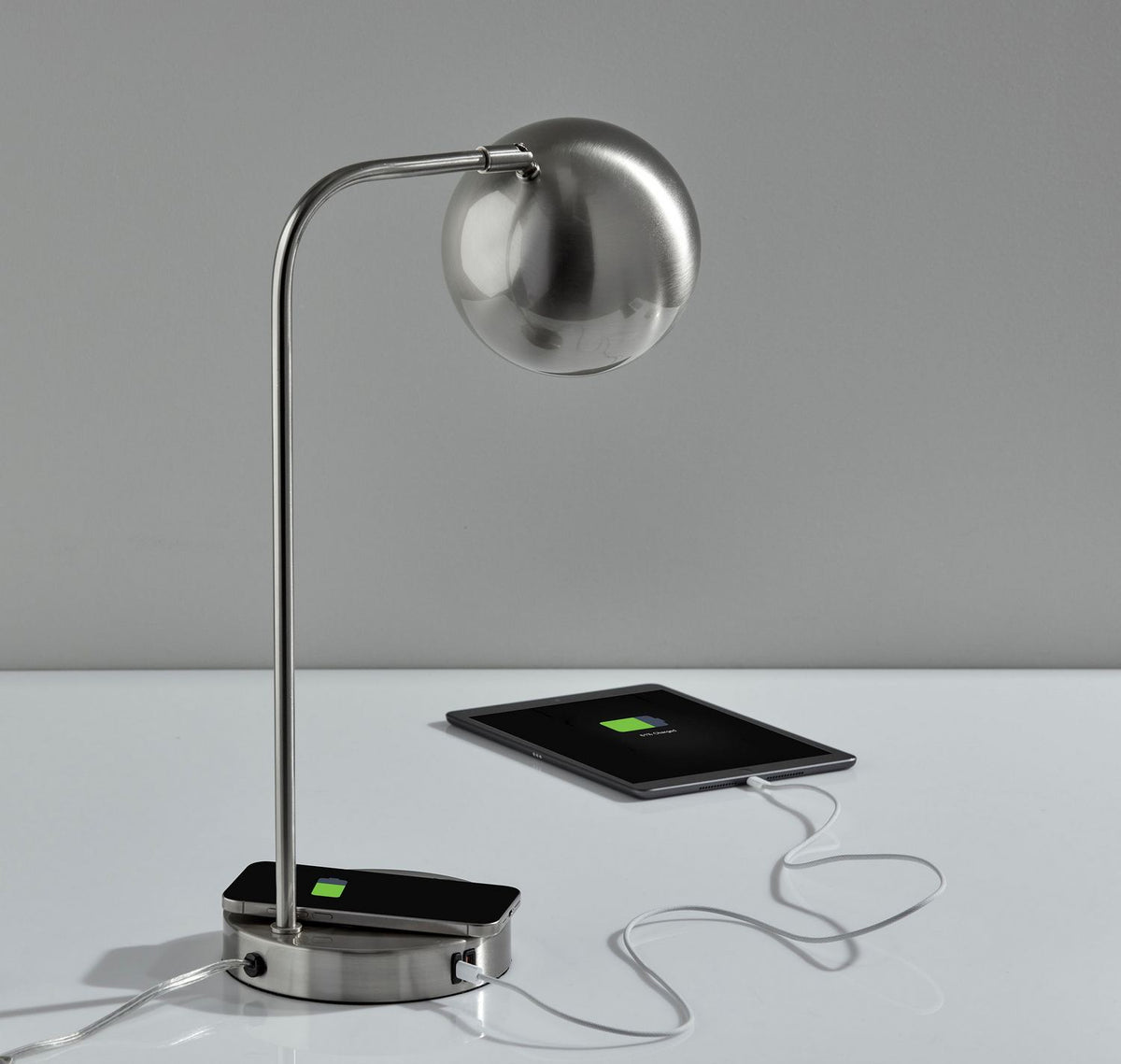 Adesso Home - 2624-22 - Desk Lamp - Emery - Brushed Steel