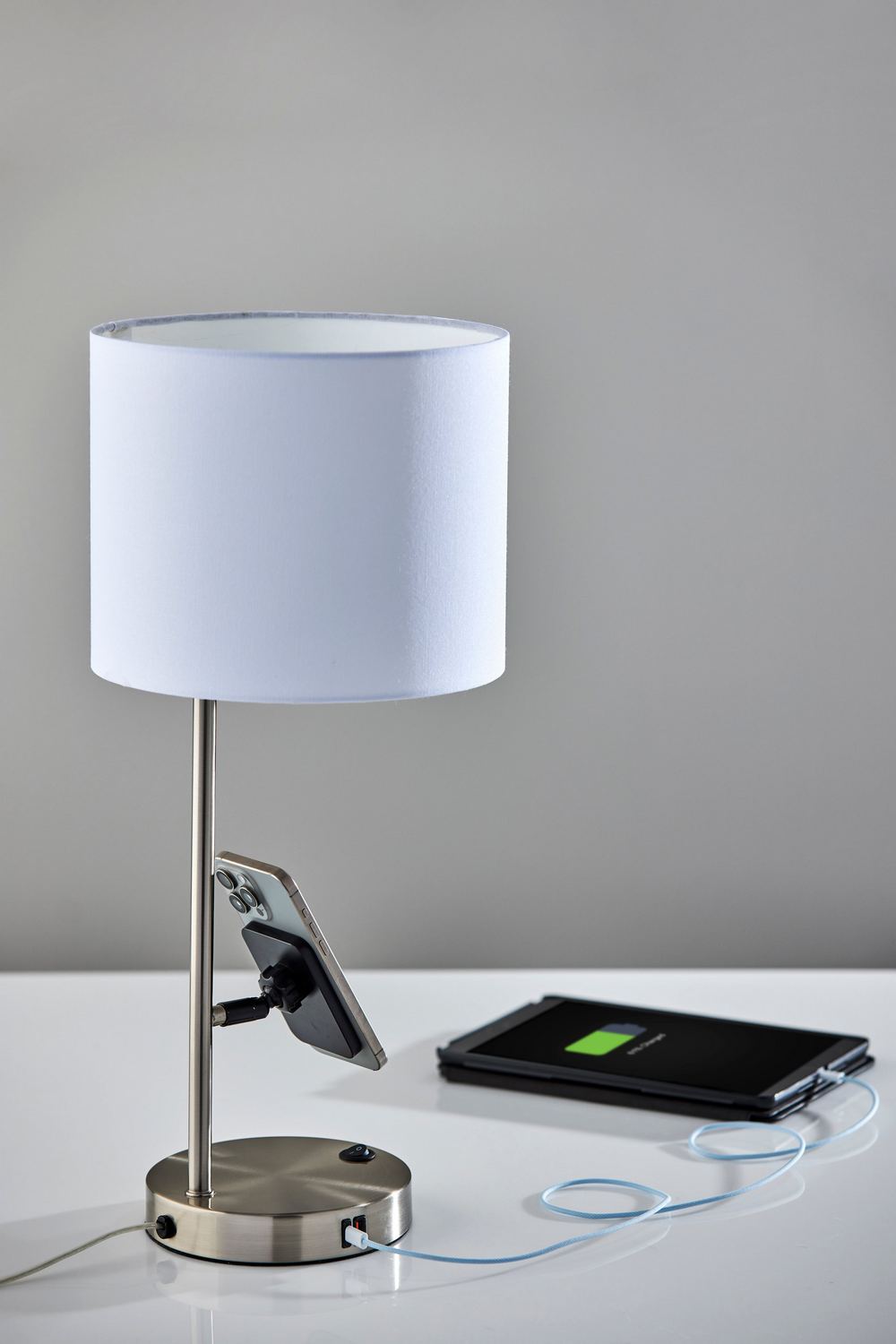 Adesso Home - 2610-22 - Desk Lamp - Wyatt - Brushed Steel