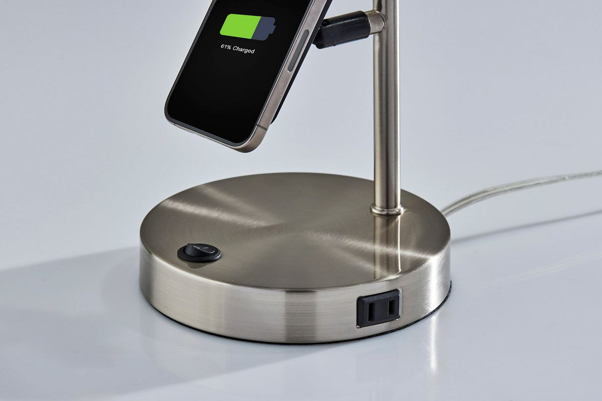 Adesso Home - 2610-22 - Desk Lamp - Wyatt - Brushed Steel