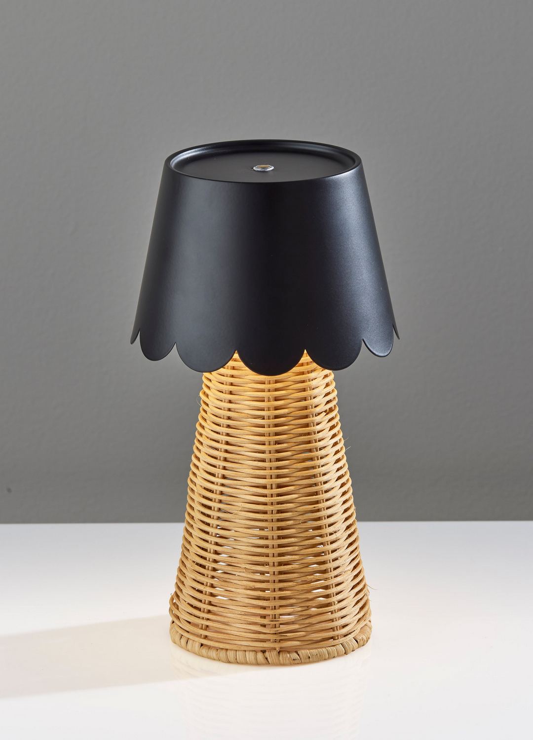 Adesso Home - 3165-01 - LED Table Lamp - Tory - Black & Rattan