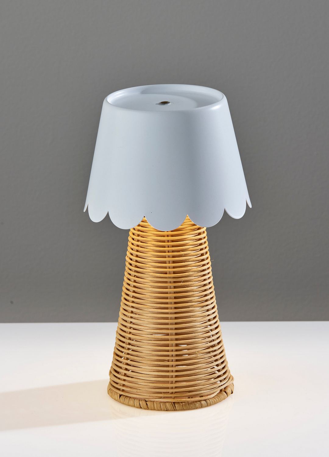 Adesso Home - 3165-02 - LED Table Lamp - Tory - White & Rattan