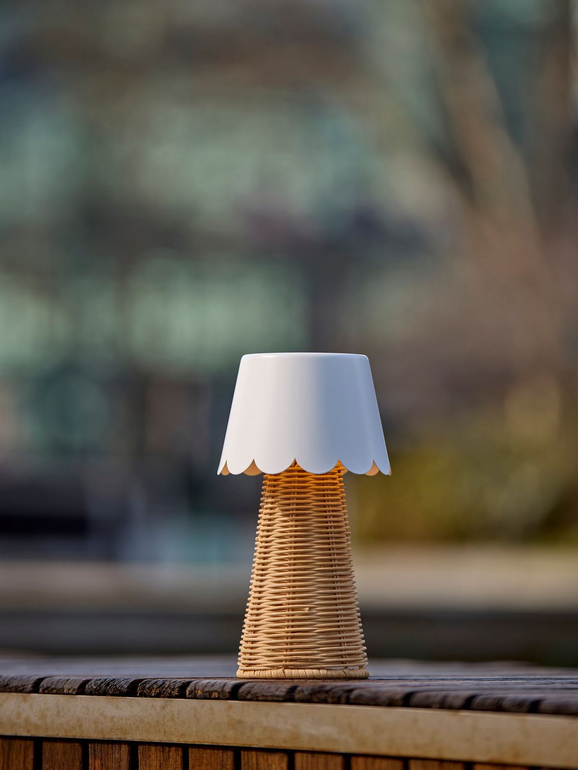 Adesso Home - 3165-02 - LED Table Lamp - Tory - White & Rattan