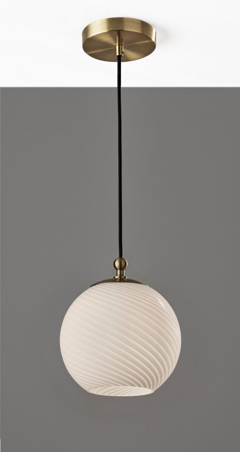 Adesso Home - 3256-21 - Pendant - Swirl - Antique Brass